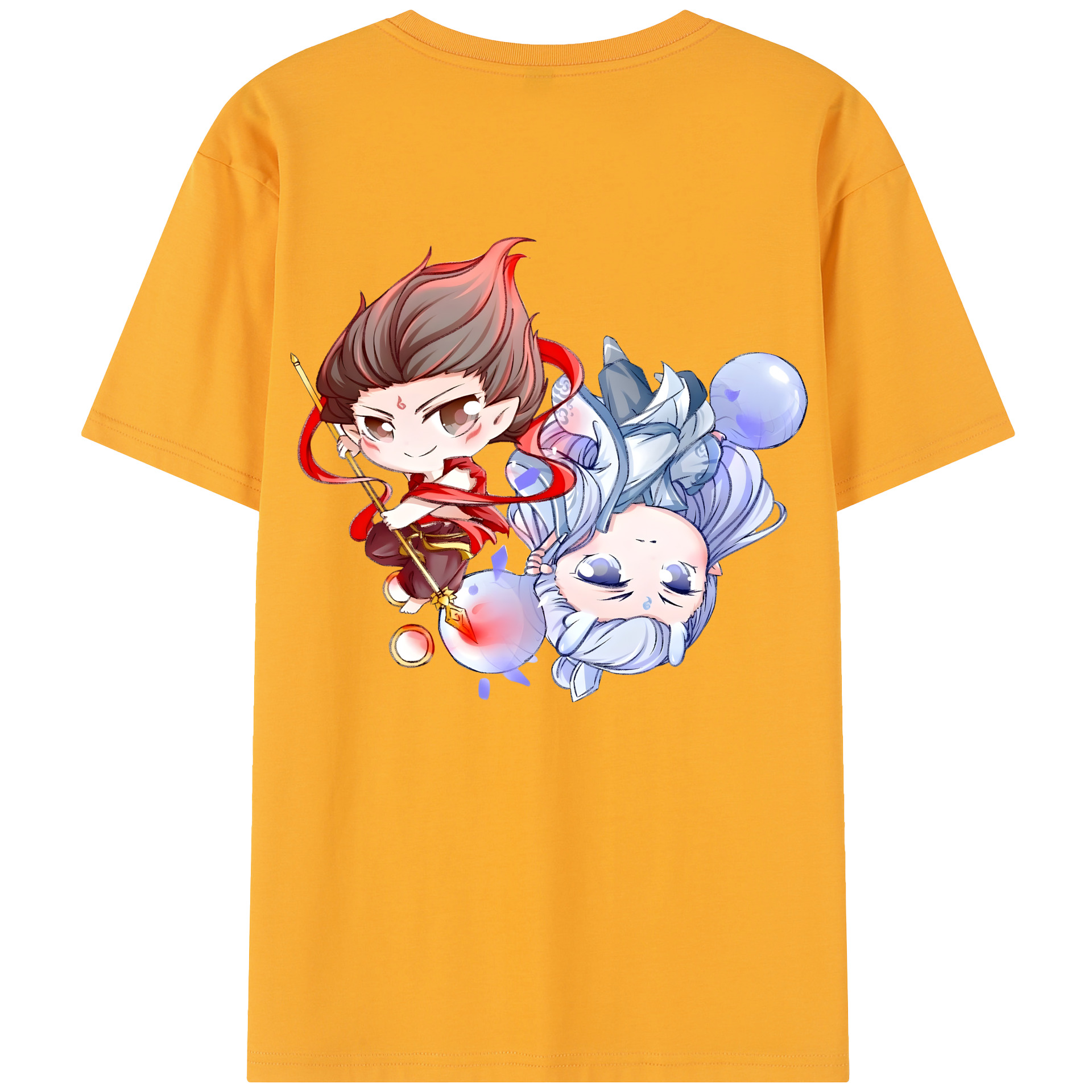 （画像用） Ne Zha 2 ナタ 魔童の大暴れ レディース半袖Tシャツ(バックプリント)