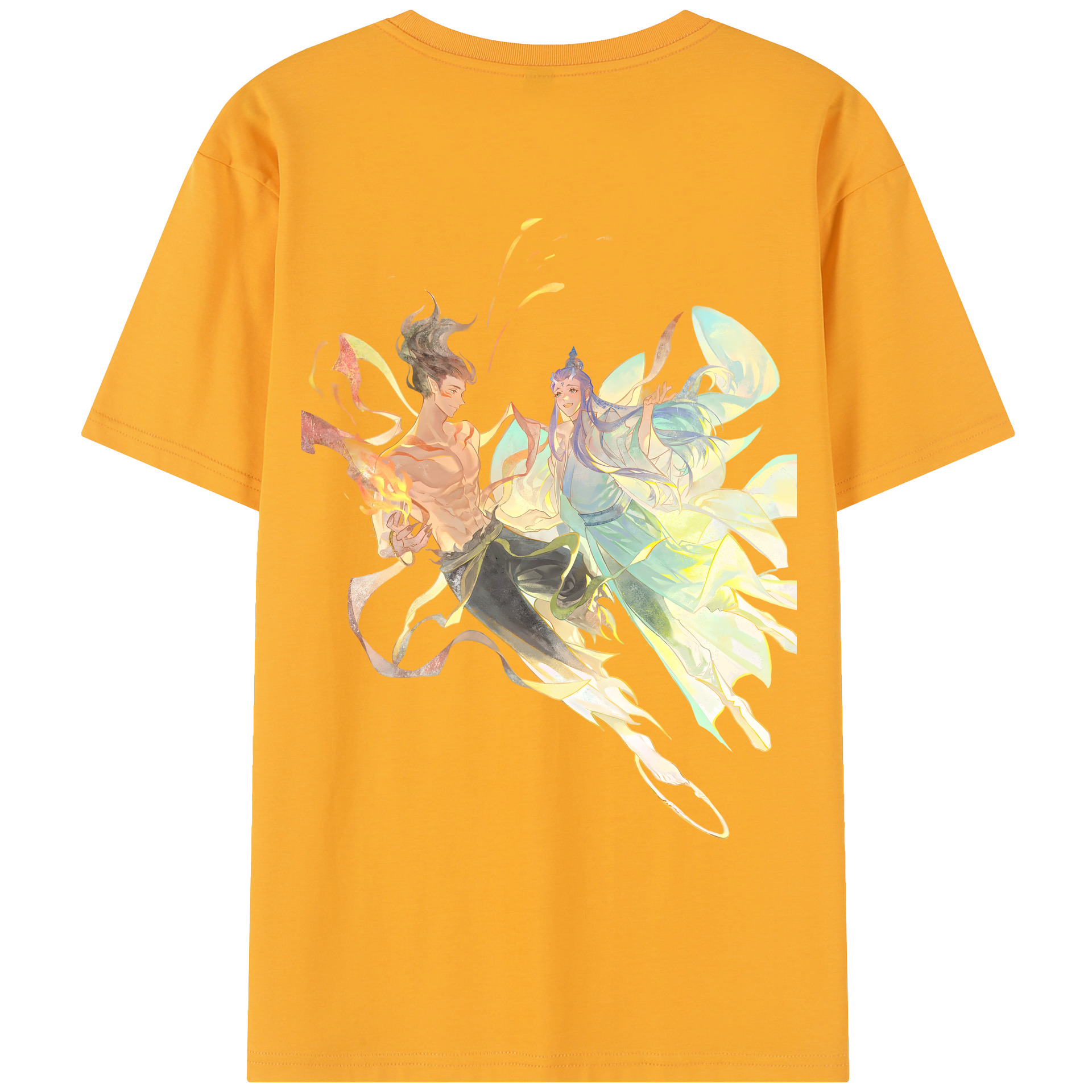 （画像用） Ne Zha 2 ナタ 魔童の大暴れ レディース半袖Tシャツ(バックプリント)