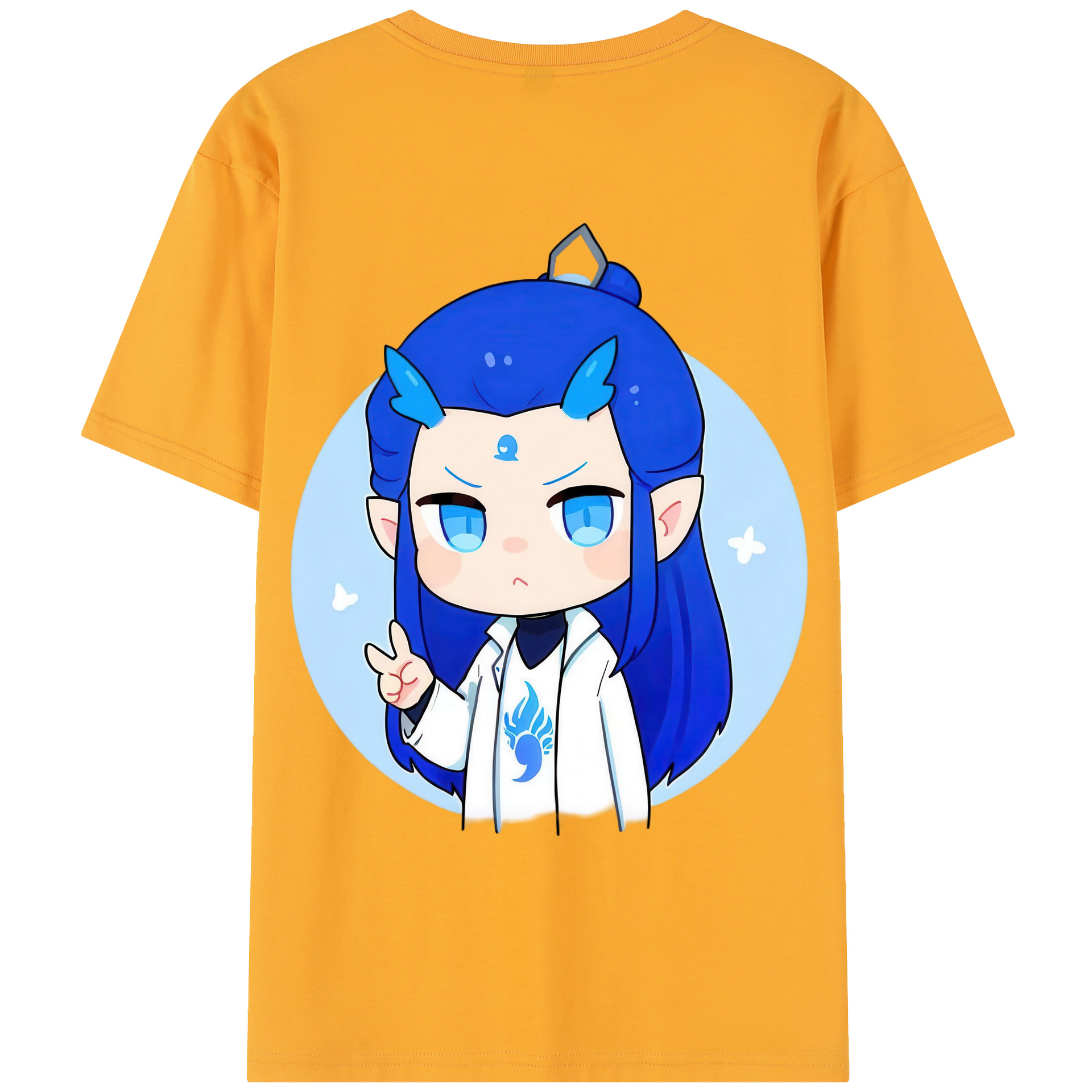 （画像用） Ne Zha 2 ナタ 魔童の大暴れ レディース半袖Tシャツ(バックプリント)