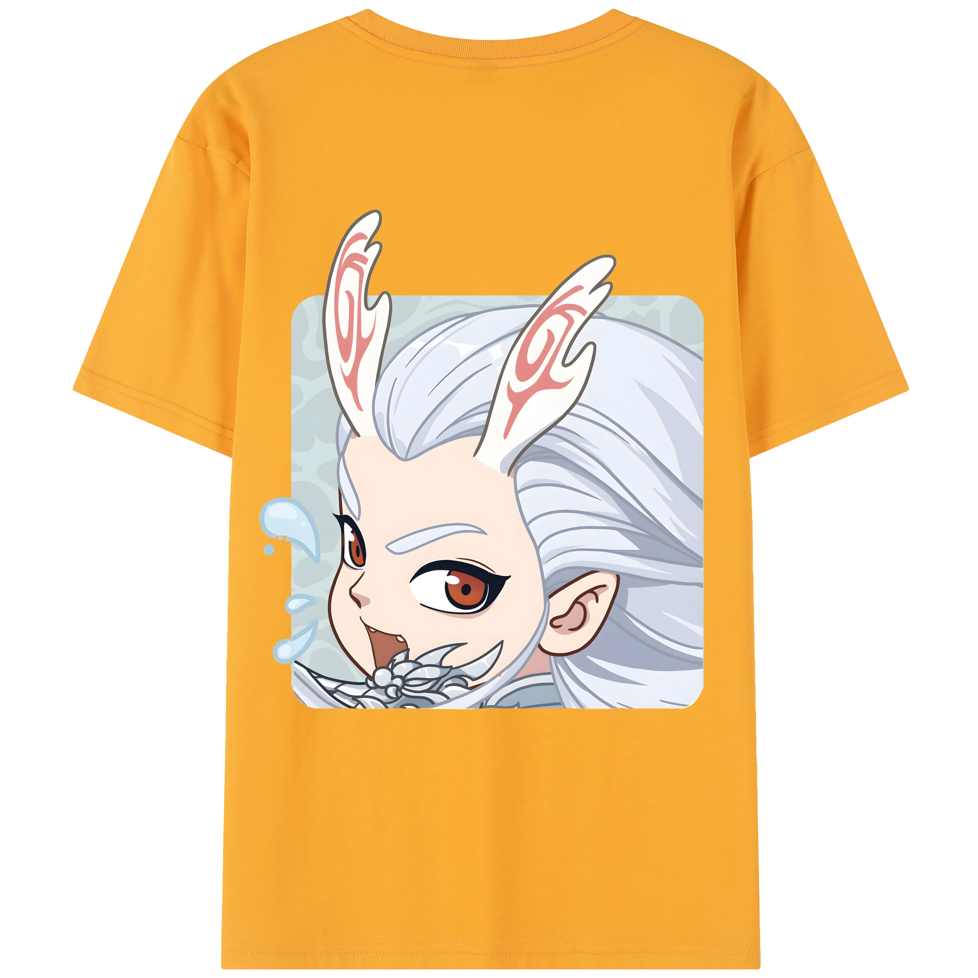 （画像用） Ne Zha 2 ナタ 魔童の大暴れ レディース半袖Tシャツ(バックプリント)