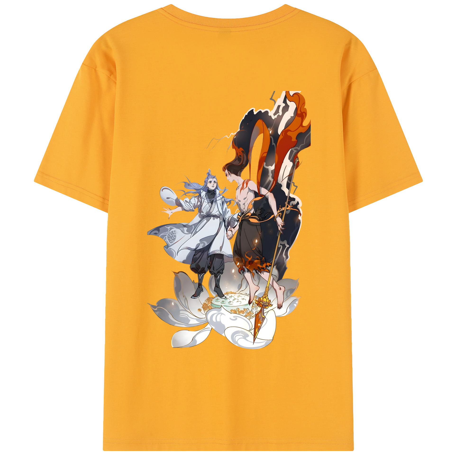 （画像用） Ne Zha 2 ナタ 魔童の大暴れ レディース半袖Tシャツ(バックプリント)