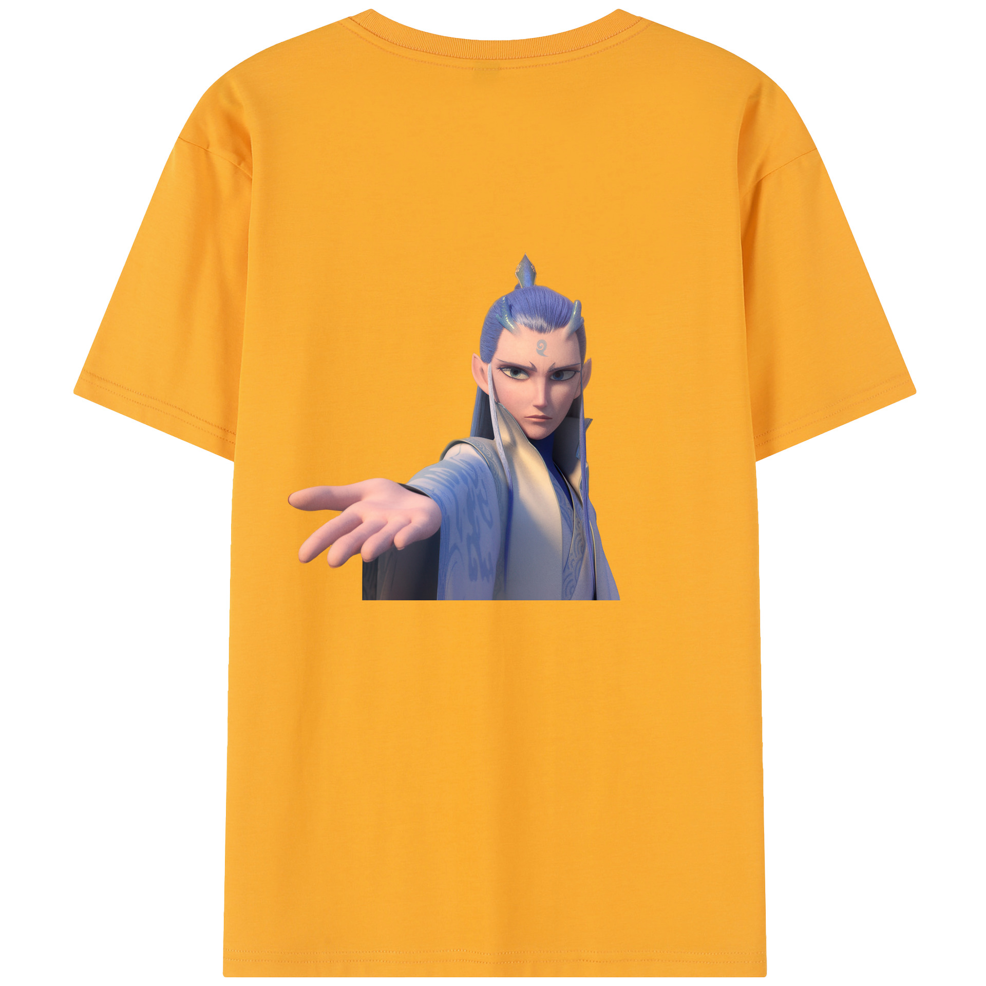 （画像用） Ne Zha 2 ナタ 魔童の大暴れ レディース半袖Tシャツ(バックプリント)
