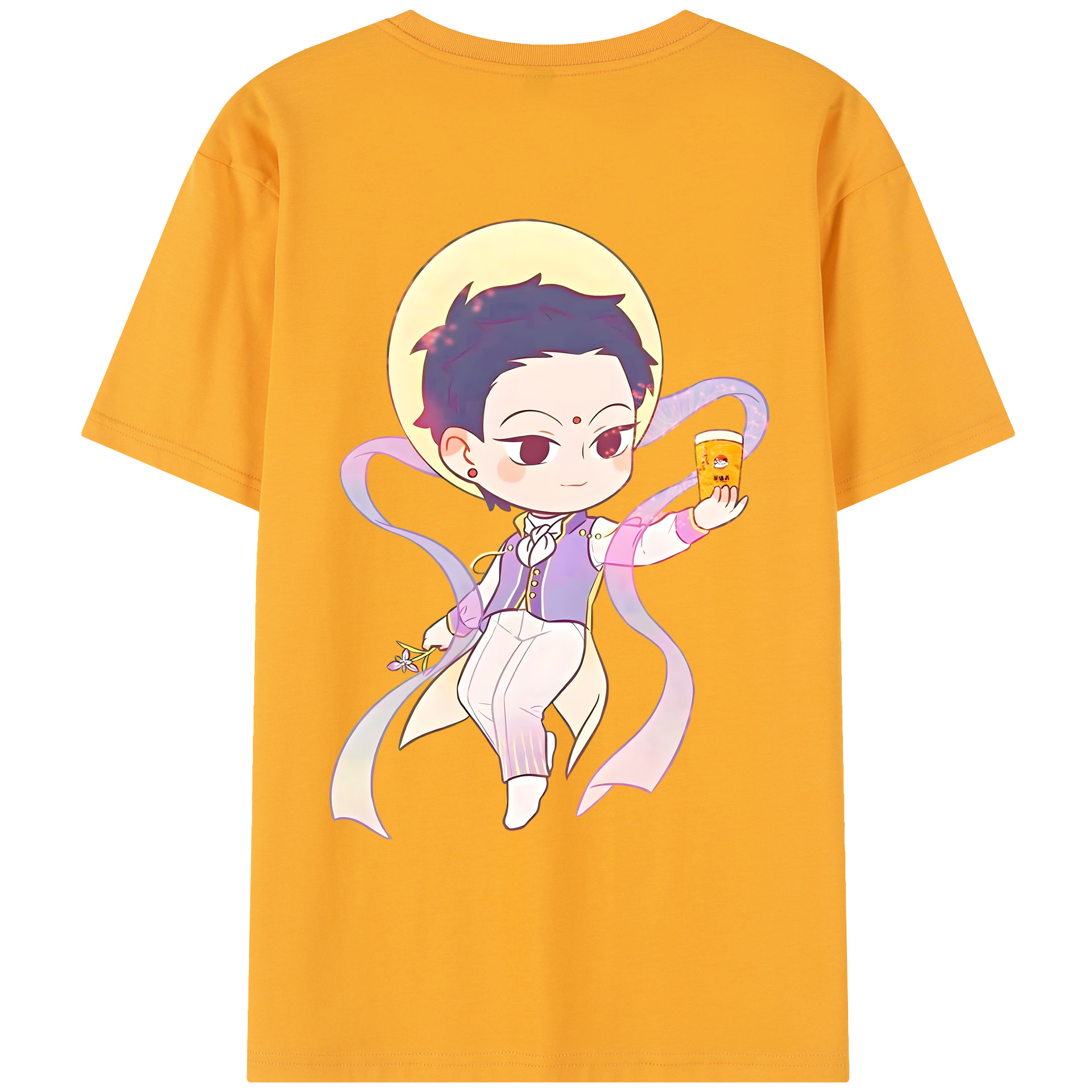 （画像用） Ne Zha 2 ナタ 魔童の大暴れ レディース半袖Tシャツ(バックプリント)