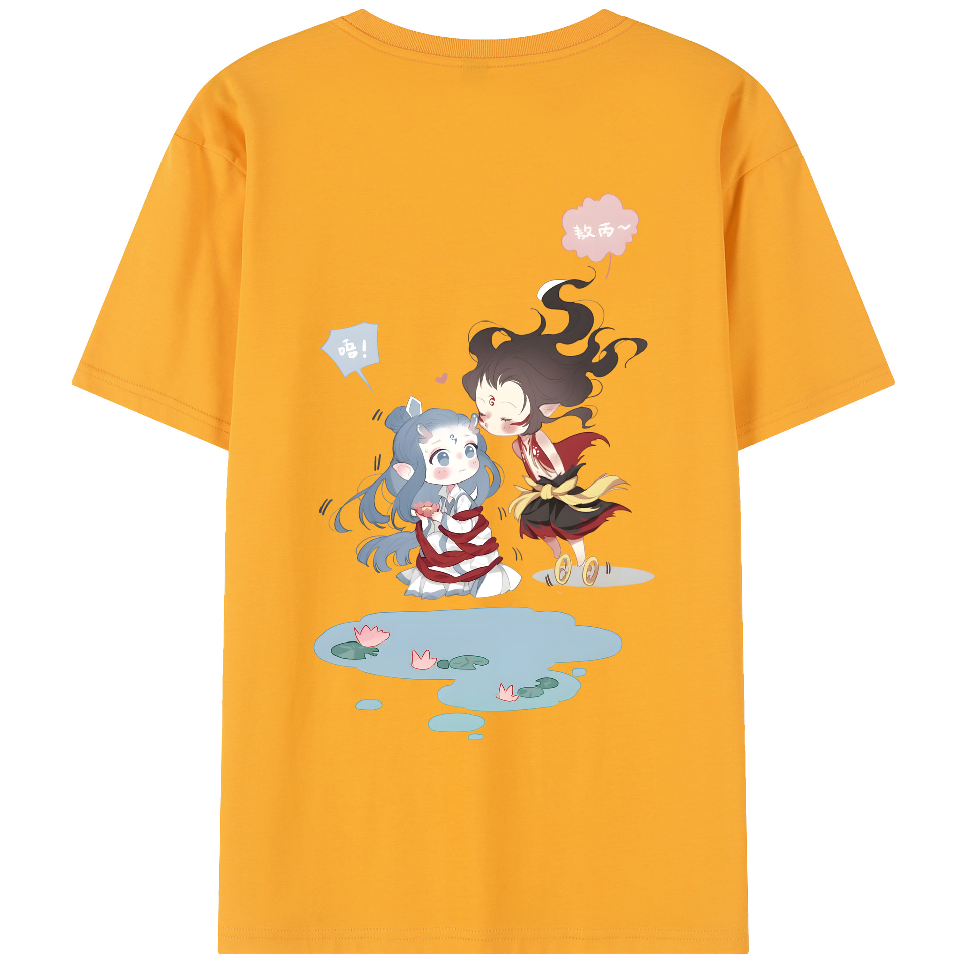 （画像用） Ne Zha 2 ナタ 魔童の大暴れ レディース半袖Tシャツ(バックプリント)