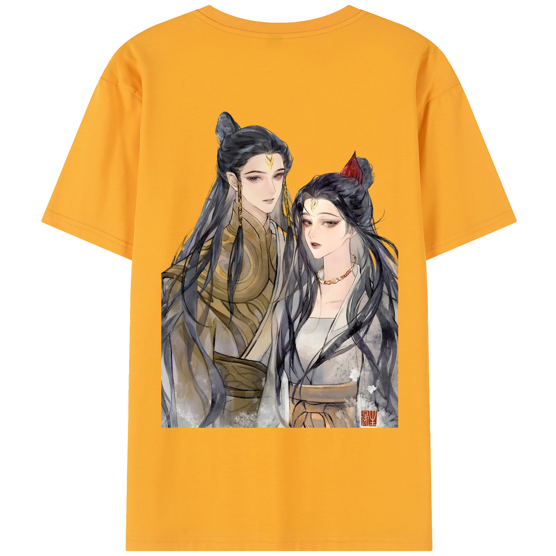 （画像用） Ne Zha 2 ナタ 魔童の大暴れ レディース半袖Tシャツ(バックプリント)
