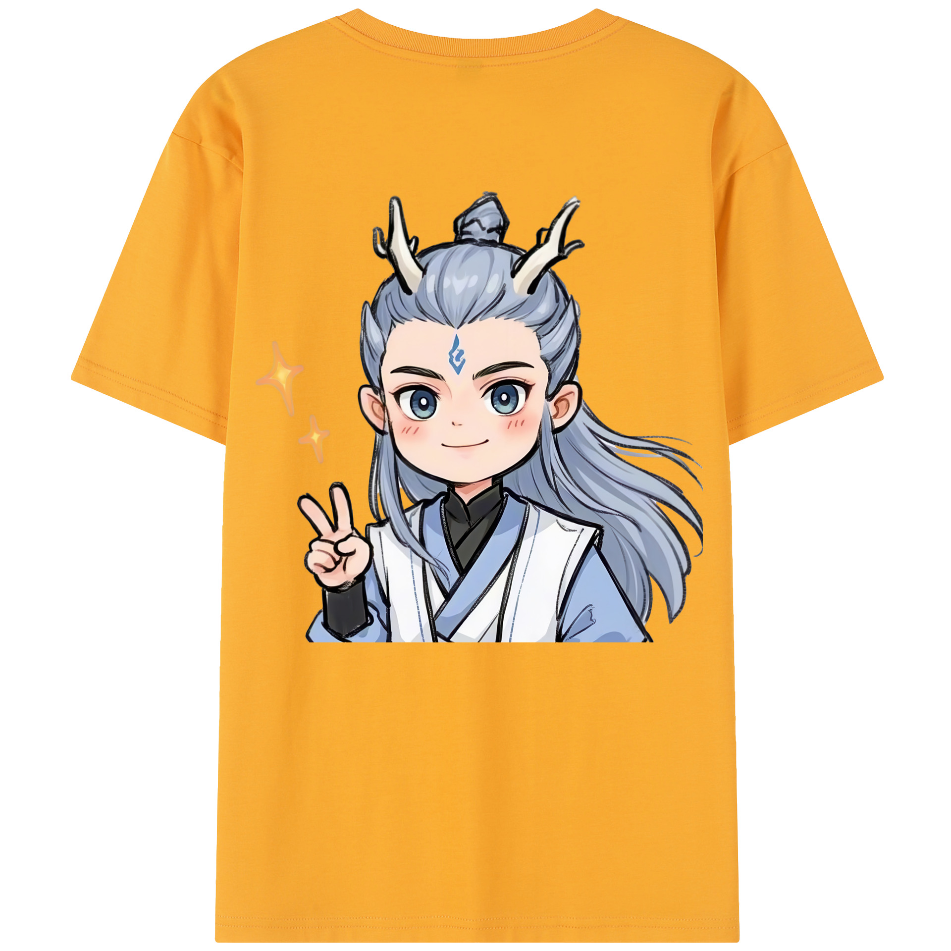 （画像用） Ne Zha 2 ナタ 魔童の大暴れ レディース半袖Tシャツ(バックプリント)