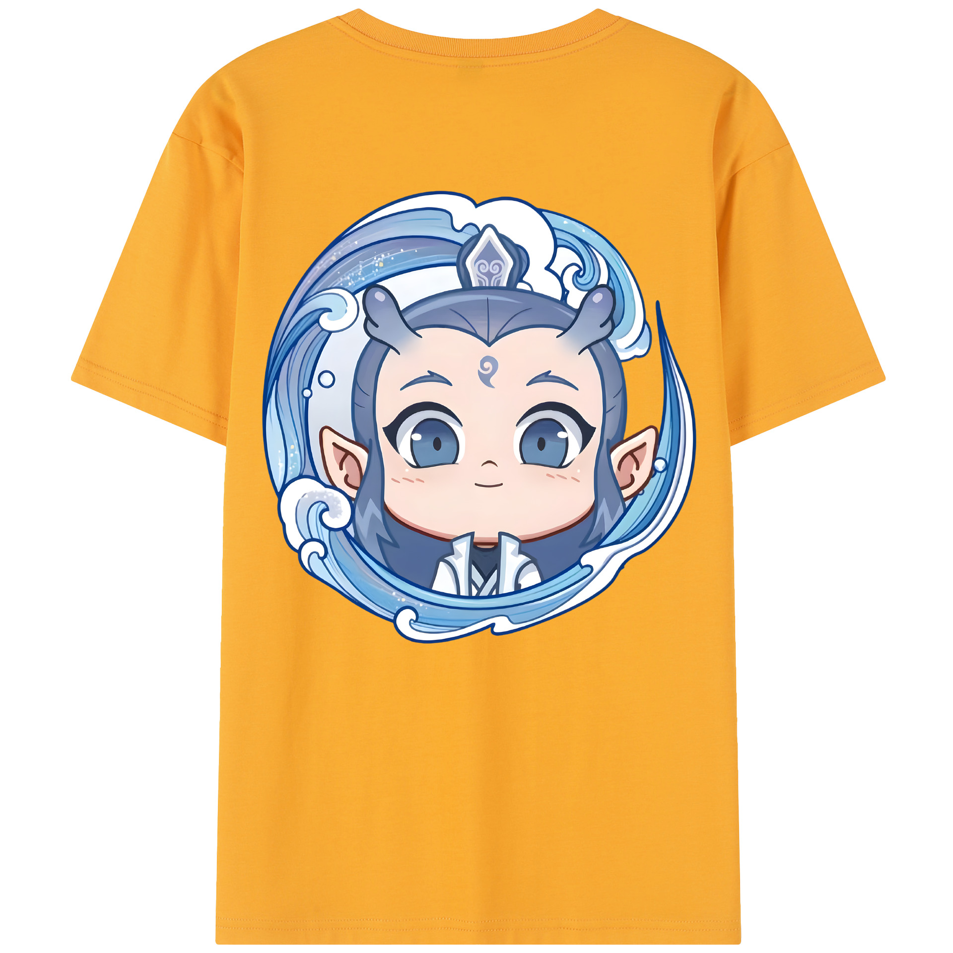 （画像用） Ne Zha 2 ナタ 魔童の大暴れ レディース半袖Tシャツ(バックプリント)
