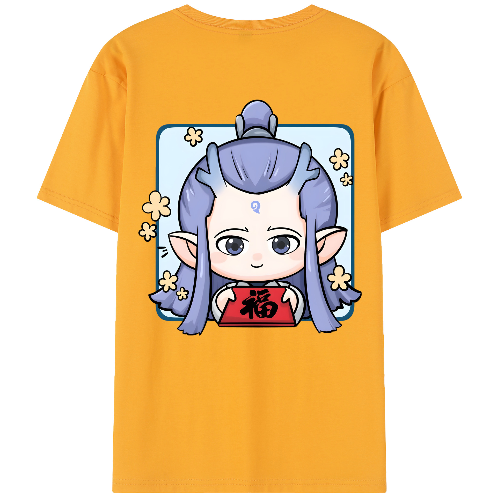 （画像用） Ne Zha 2 ナタ 魔童の大暴れ レディース半袖Tシャツ(バックプリント)