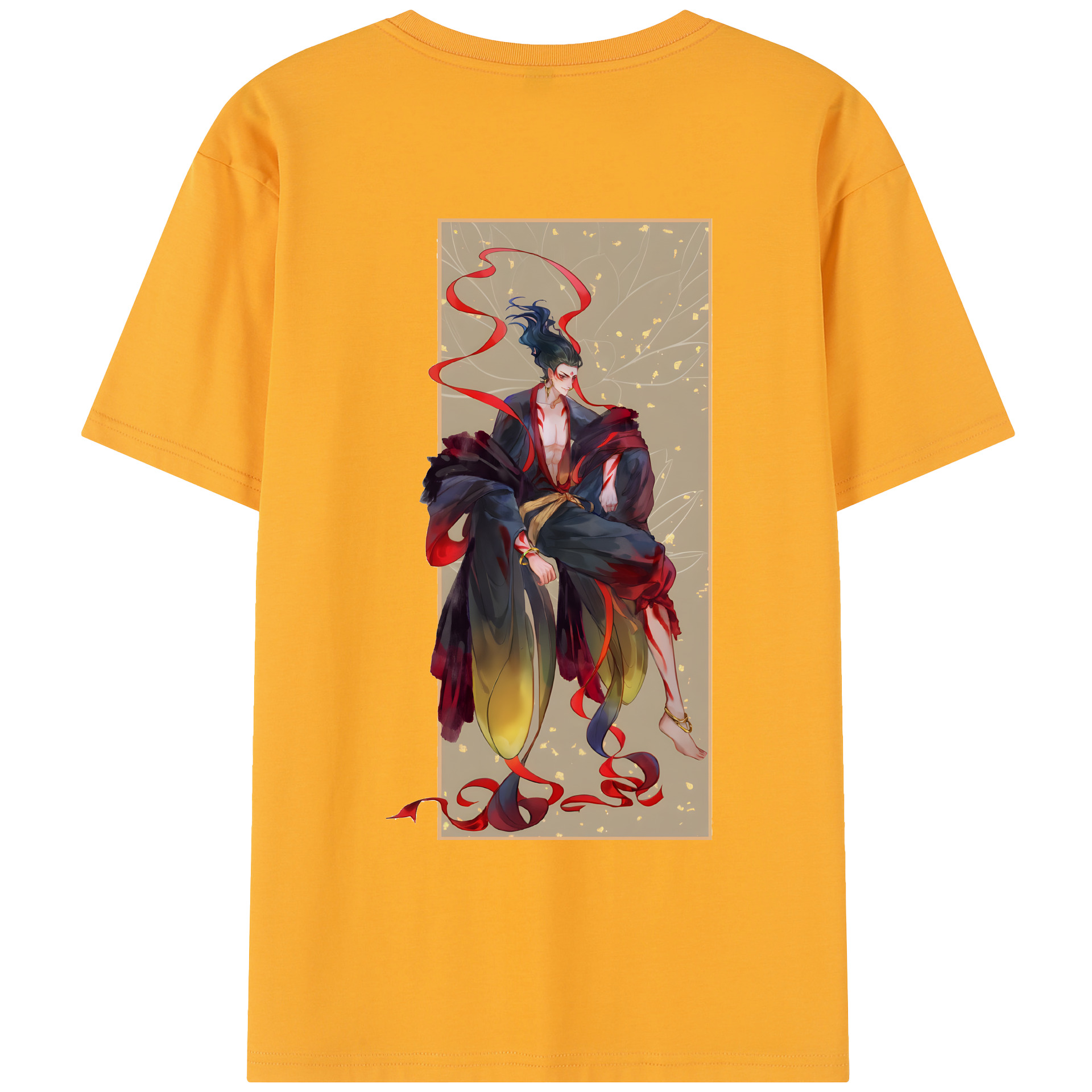 （画像用） Ne Zha 2 ナタ 魔童の大暴れ レディース半袖Tシャツ(バックプリント)