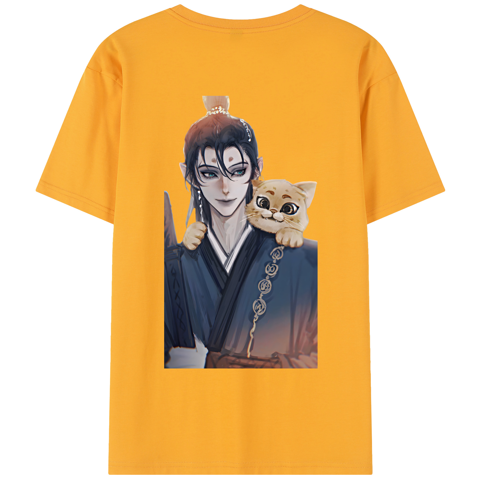 （画像用） Ne Zha 2 ナタ 魔童の大暴れ レディース半袖Tシャツ(バックプリント)