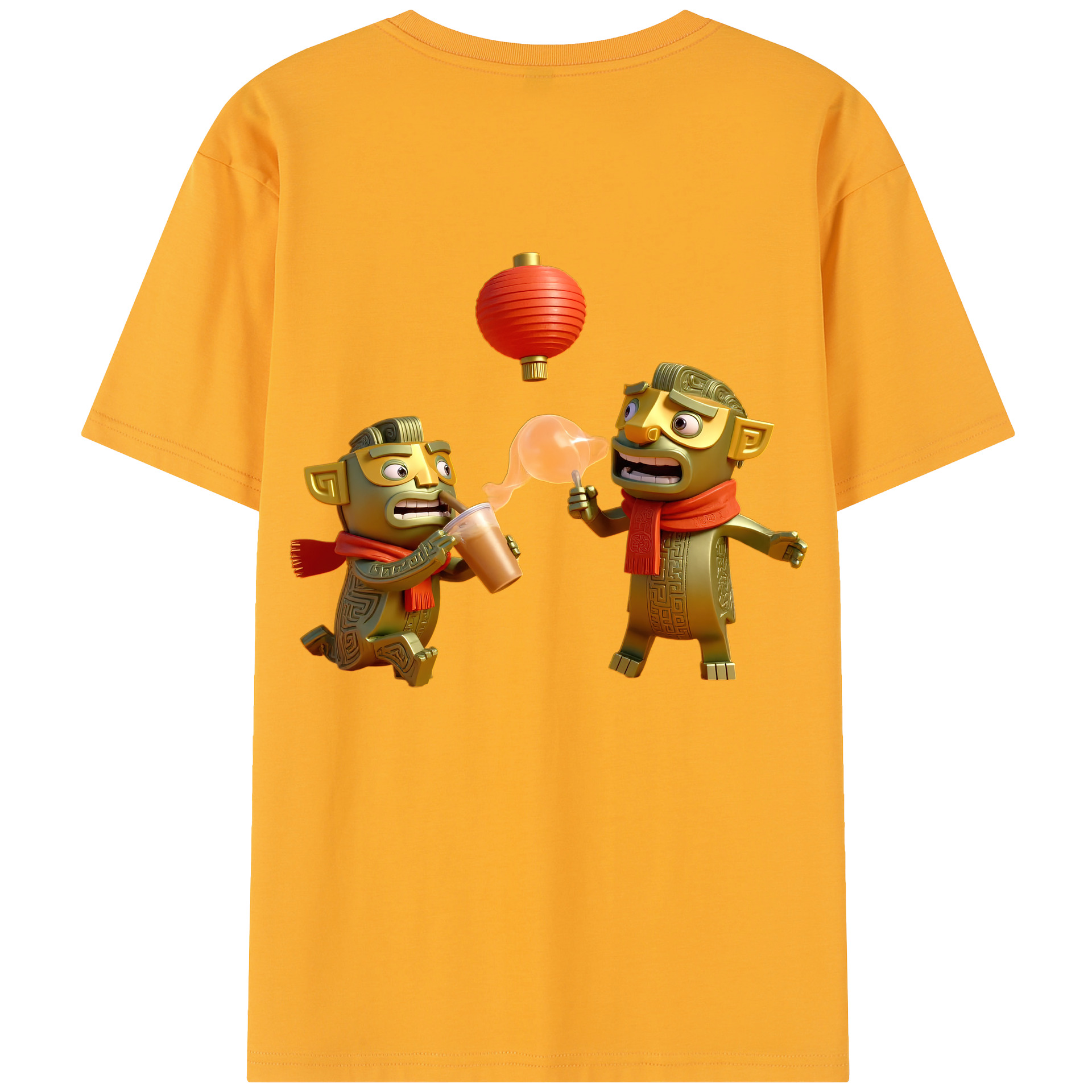 （画像用） Ne Zha 2 ナタ 魔童の大暴れ レディース半袖Tシャツ(バックプリント)