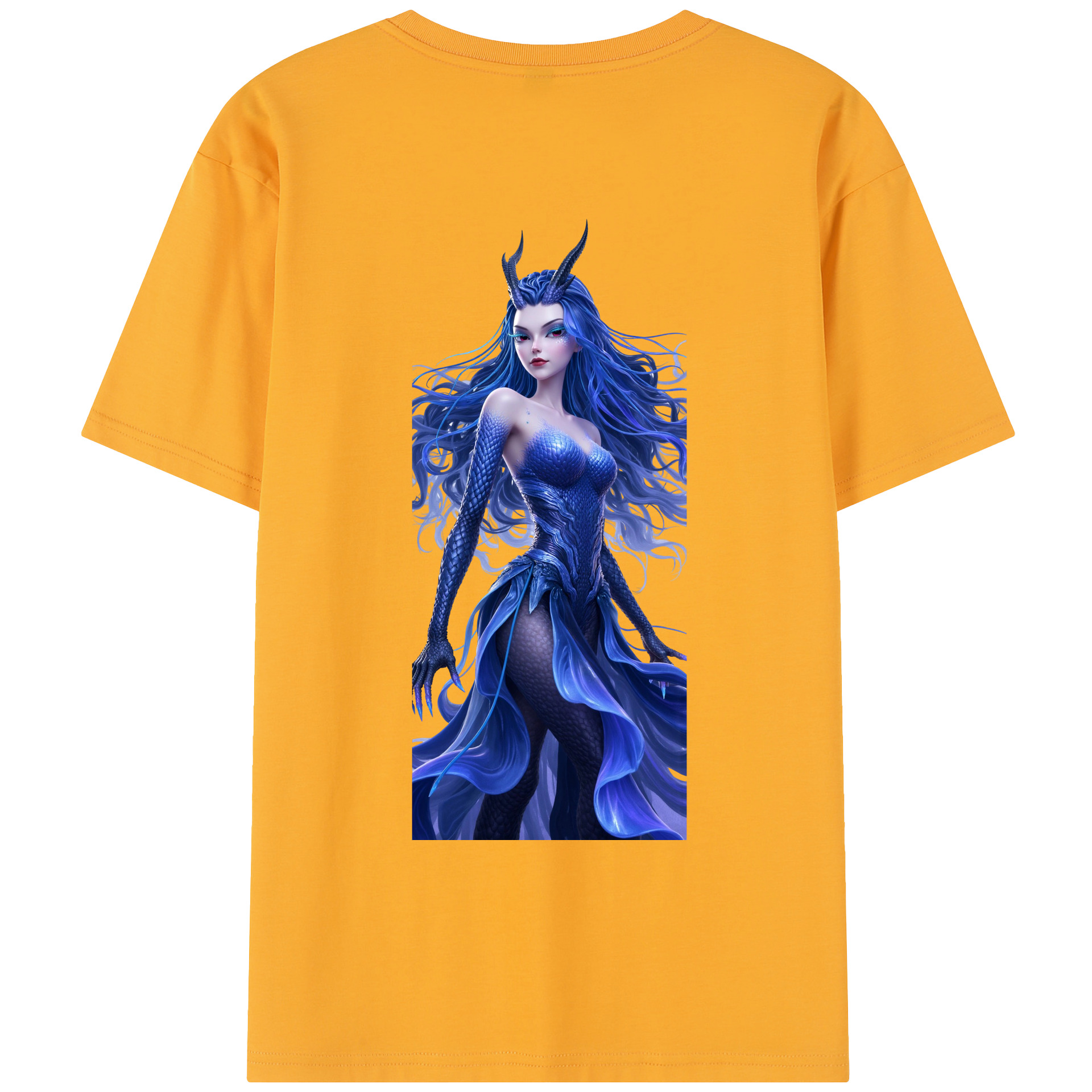 （画像用） Ne Zha 2 ナタ 魔童の大暴れ レディース半袖Tシャツ(バックプリント)