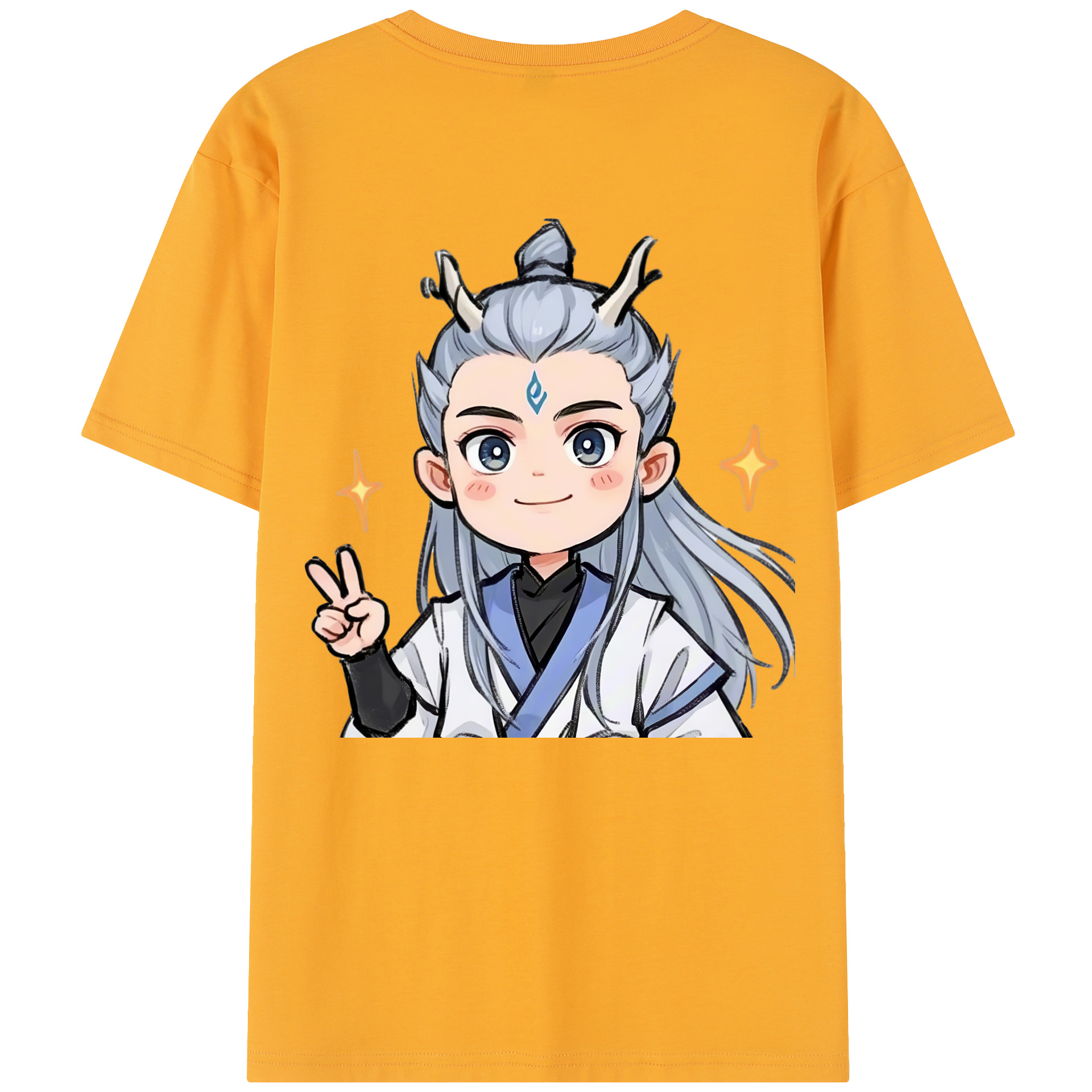 （画像用） Ne Zha 2 ナタ 魔童の大暴れ レディース半袖Tシャツ(バックプリント)