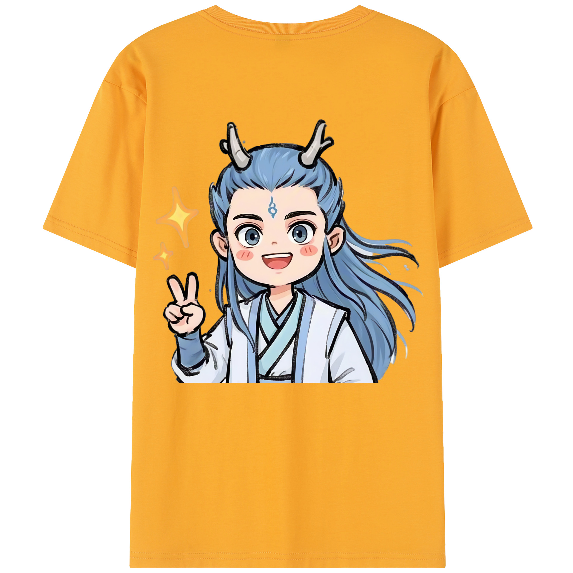 （画像用） Ne Zha 2 ナタ 魔童の大暴れ レディース半袖Tシャツ(バックプリント)