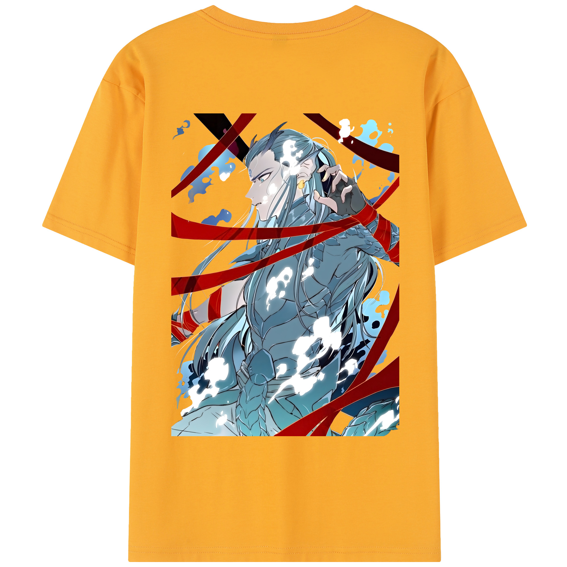 （画像用） Ne Zha 2 ナタ 魔童の大暴れ レディース半袖Tシャツ(バックプリント)