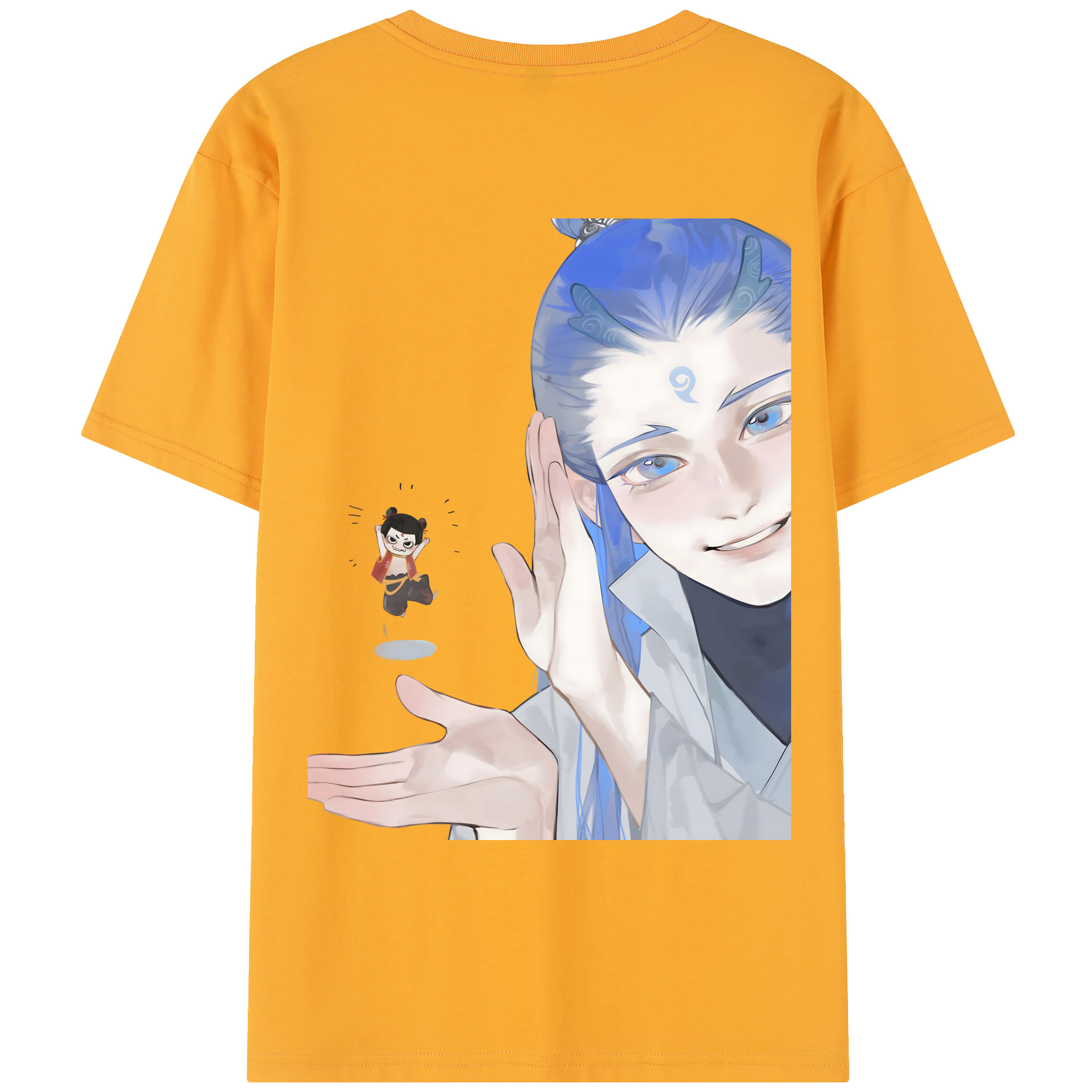 （画像用） Ne Zha 2 ナタ 魔童の大暴れ レディース半袖Tシャツ(バックプリント)