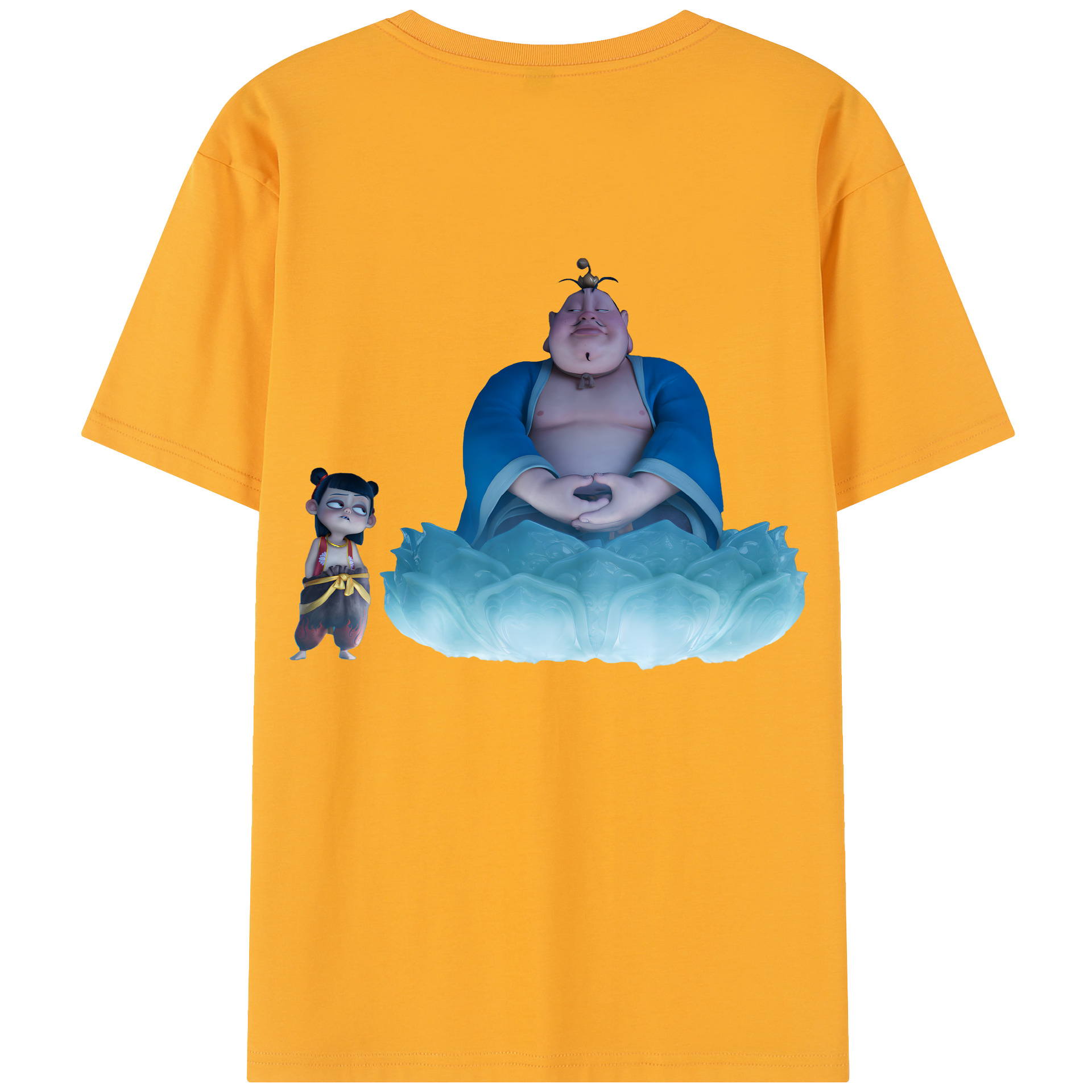 （画像用） Ne Zha 2 ナタ 魔童の大暴れ レディース半袖Tシャツ(バックプリント)