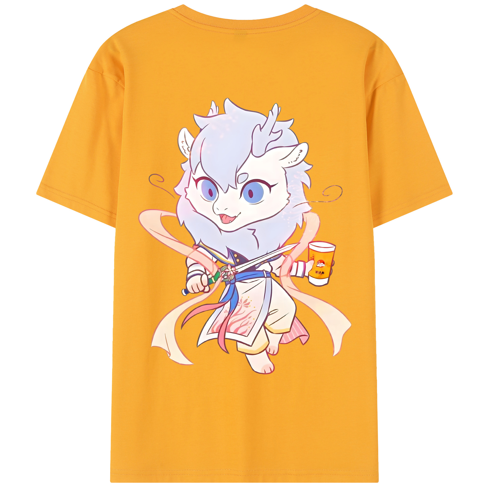 （画像用） Ne Zha 2 ナタ 魔童の大暴れ レディース半袖Tシャツ(バックプリント)