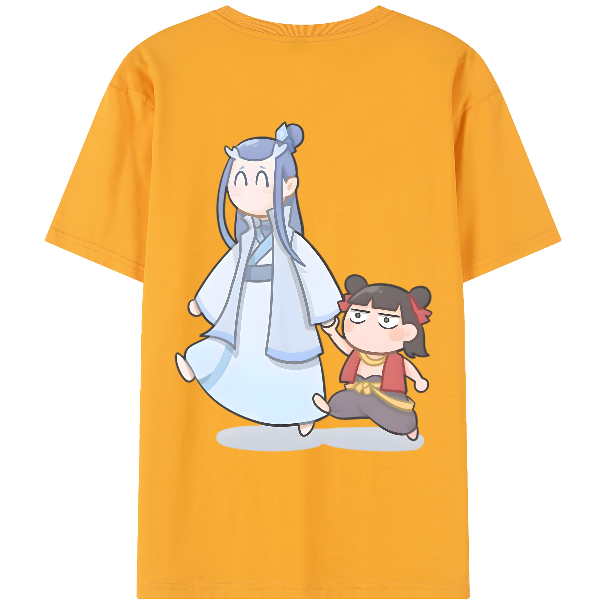（画像用） Ne Zha 2 ナタ 魔童の大暴れ レディース半袖Tシャツ(バックプリント)