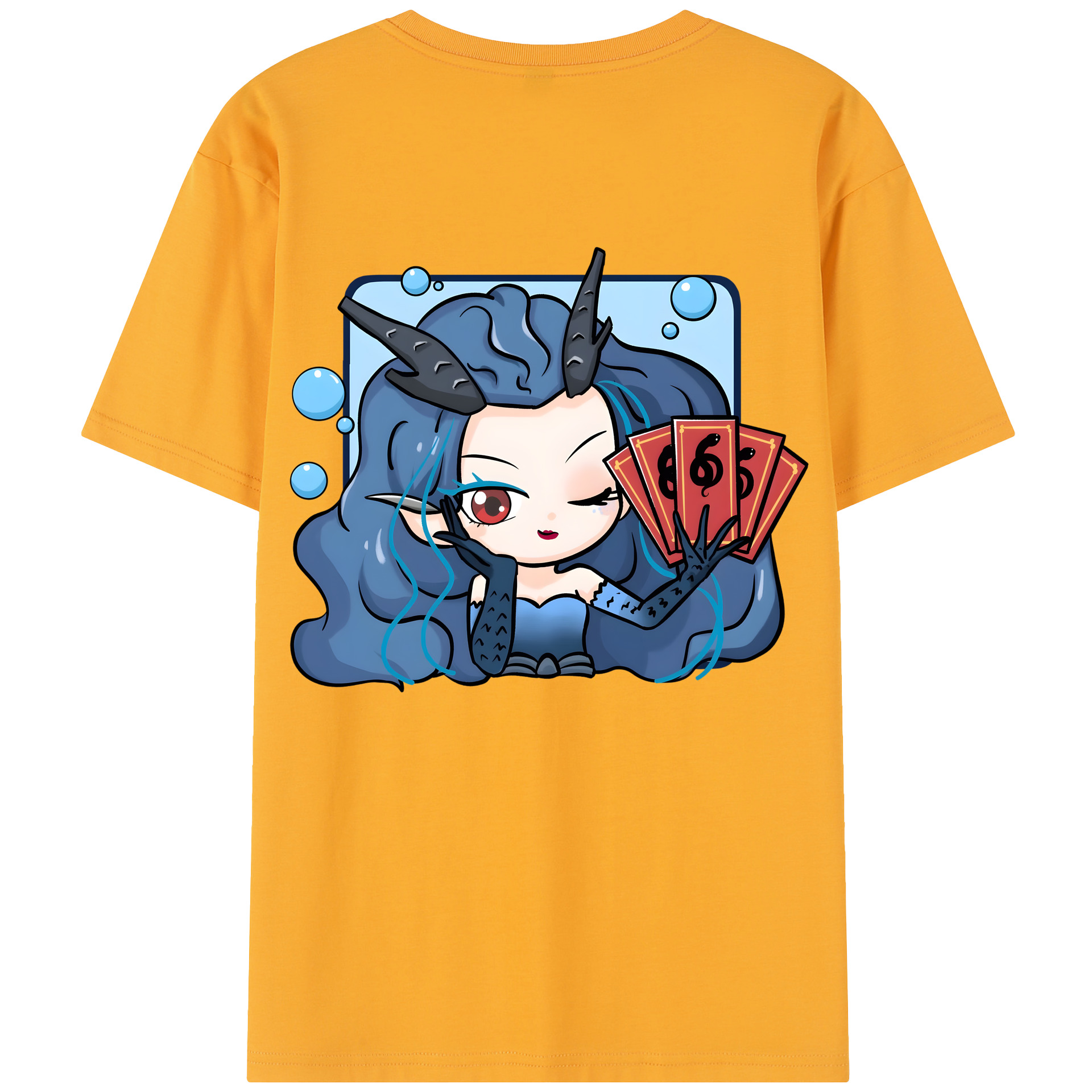 （画像用） Ne Zha 2 ナタ 魔童の大暴れ レディース半袖Tシャツ(バックプリント)