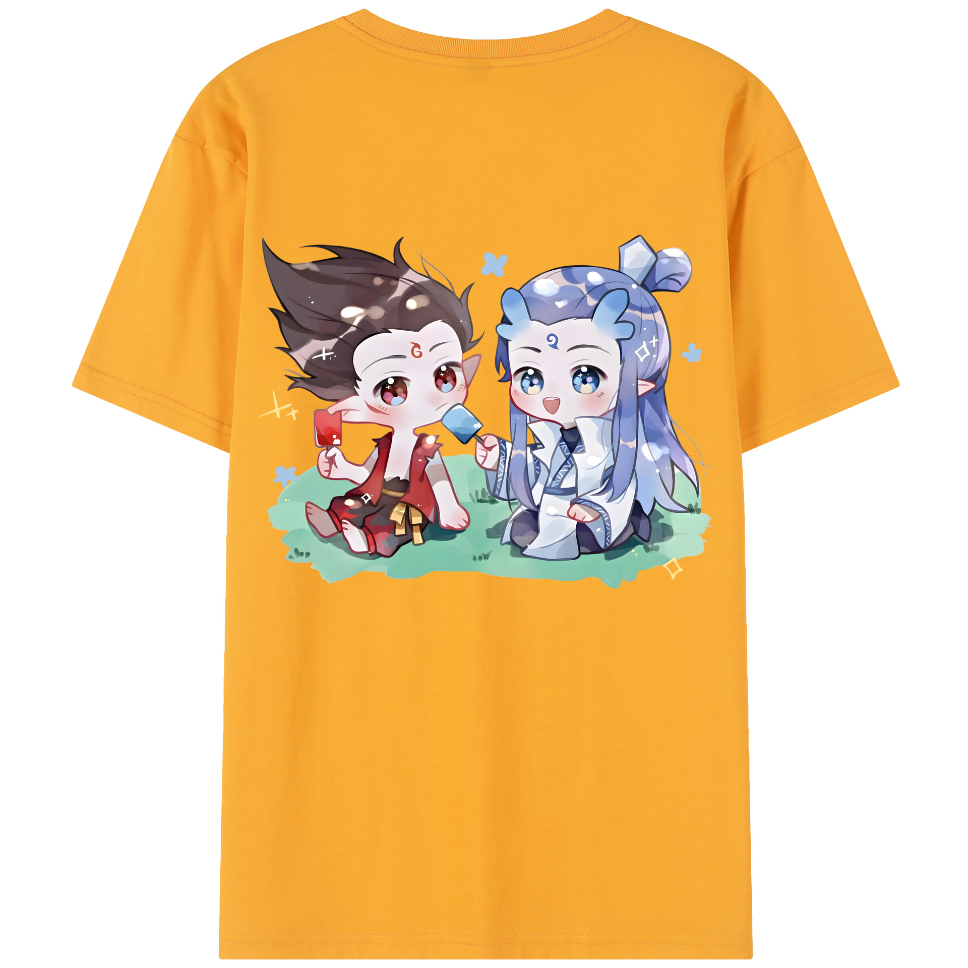 （画像用） Ne Zha 2 ナタ 魔童の大暴れ レディース半袖Tシャツ(バックプリント)
