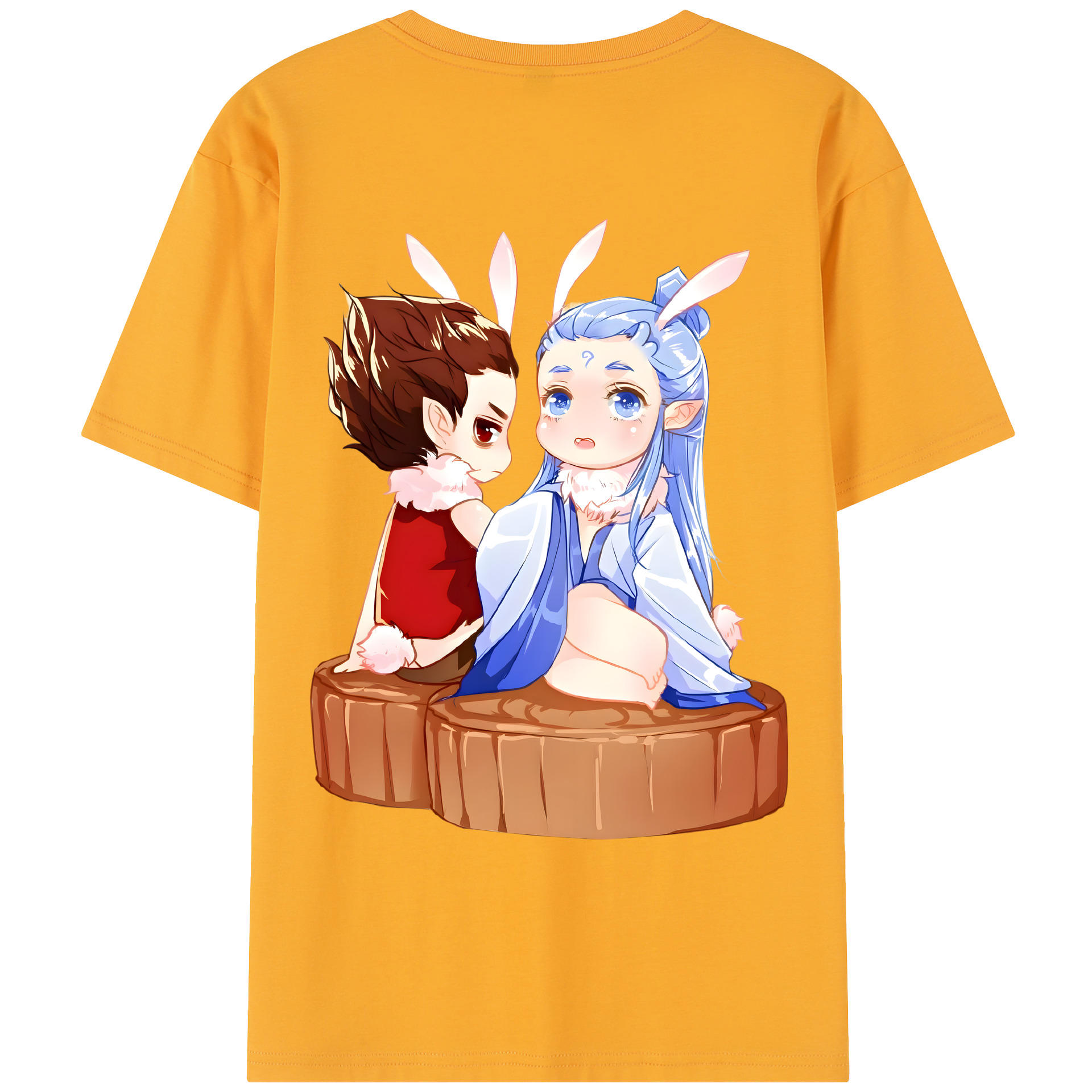 （画像用） Ne Zha 2 ナタ 魔童の大暴れ レディース半袖Tシャツ(バックプリント)