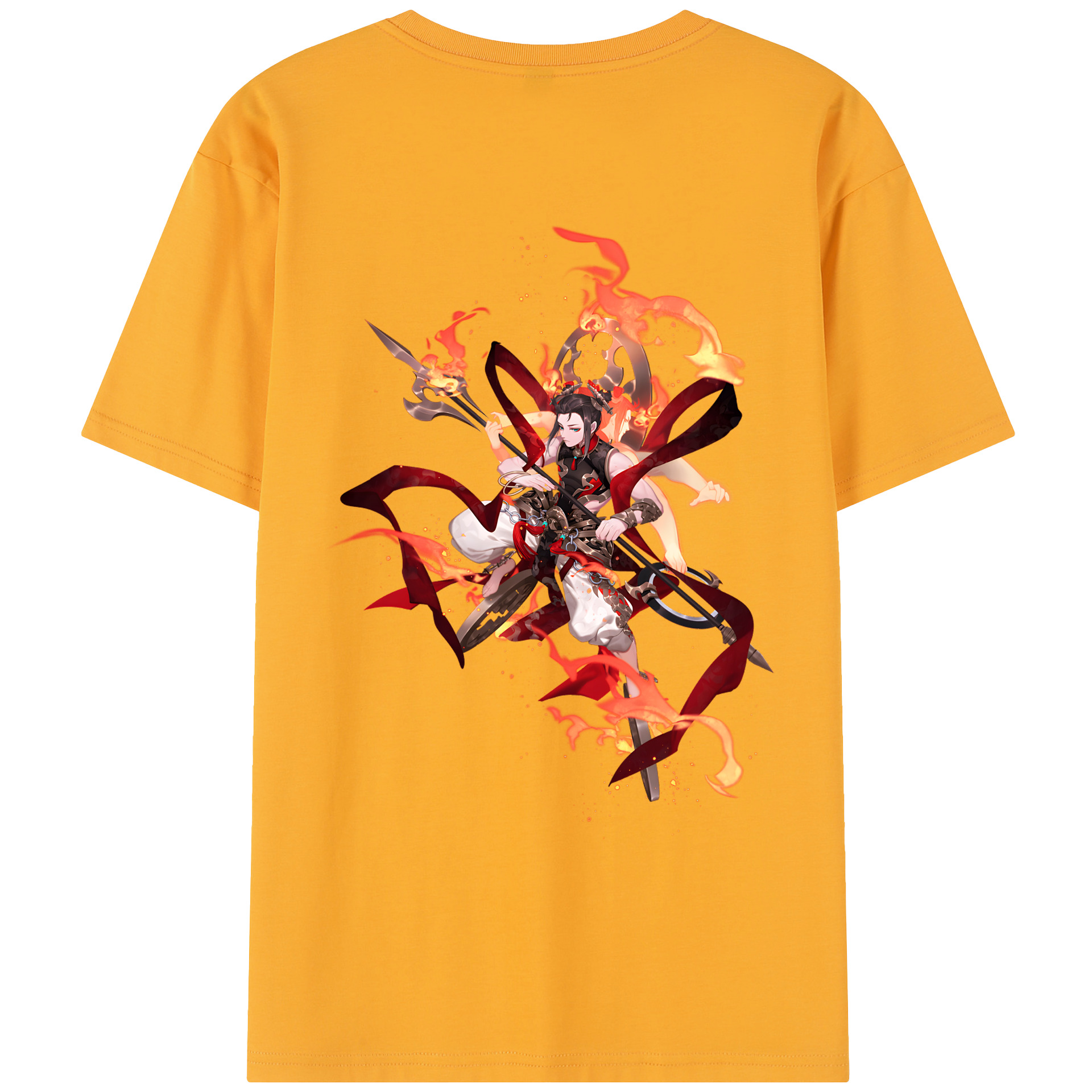 （画像用） Ne Zha 2 ナタ 魔童の大暴れ レディース半袖Tシャツ(バックプリント)