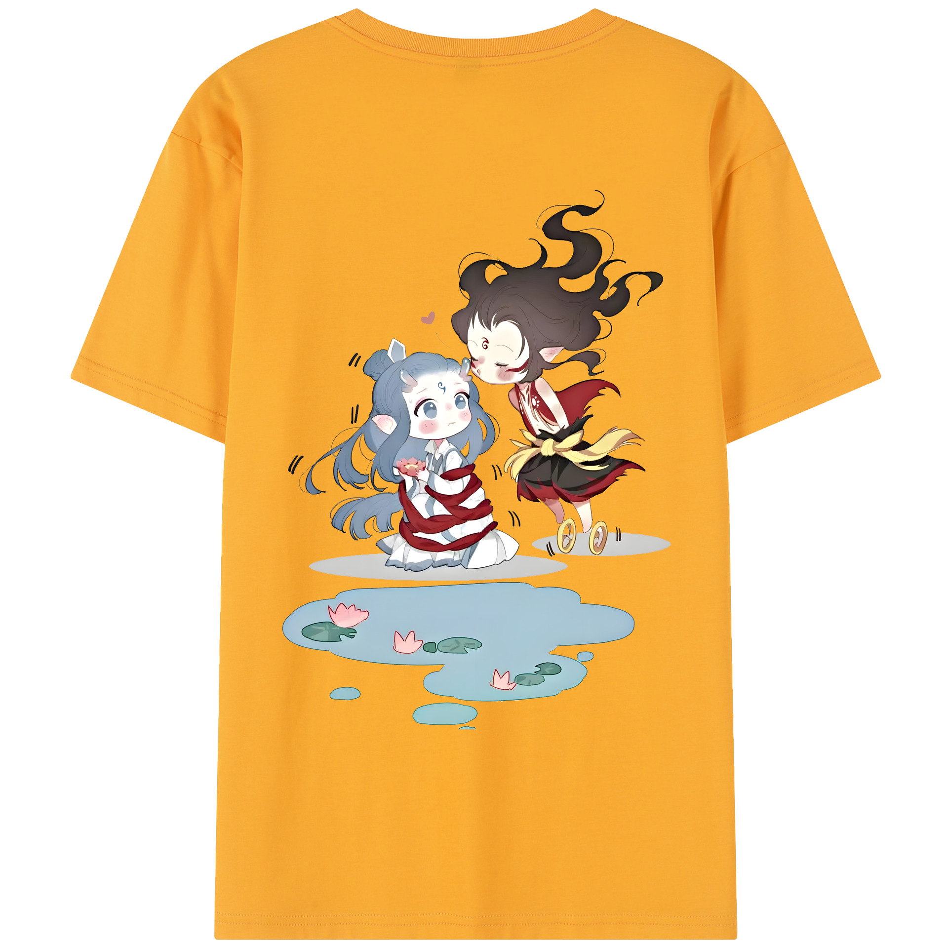 （画像用） Ne Zha 2 ナタ 魔童の大暴れ レディース半袖Tシャツ(バックプリント)