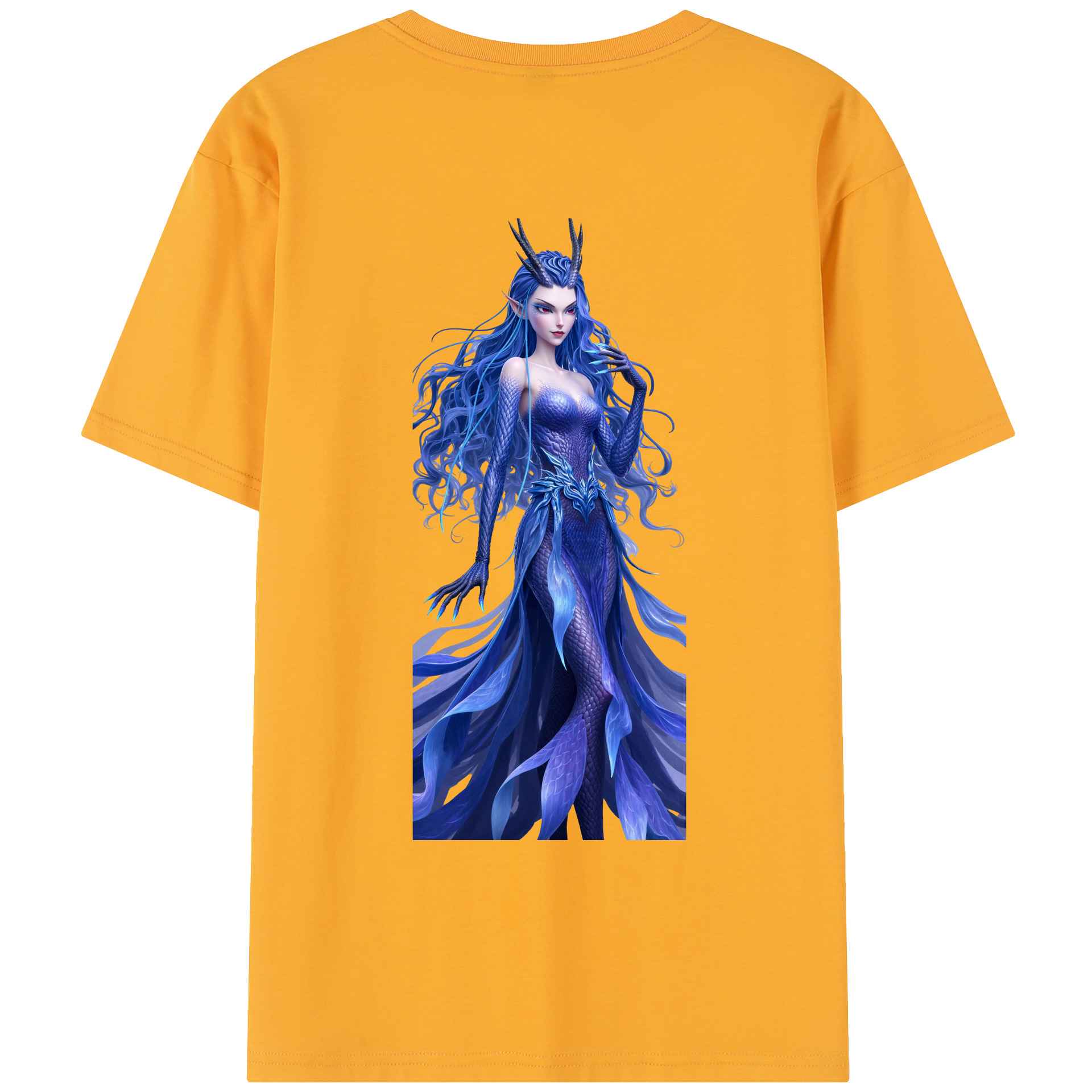 （画像用） Ne Zha 2 ナタ 魔童の大暴れ レディース半袖Tシャツ(バックプリント)