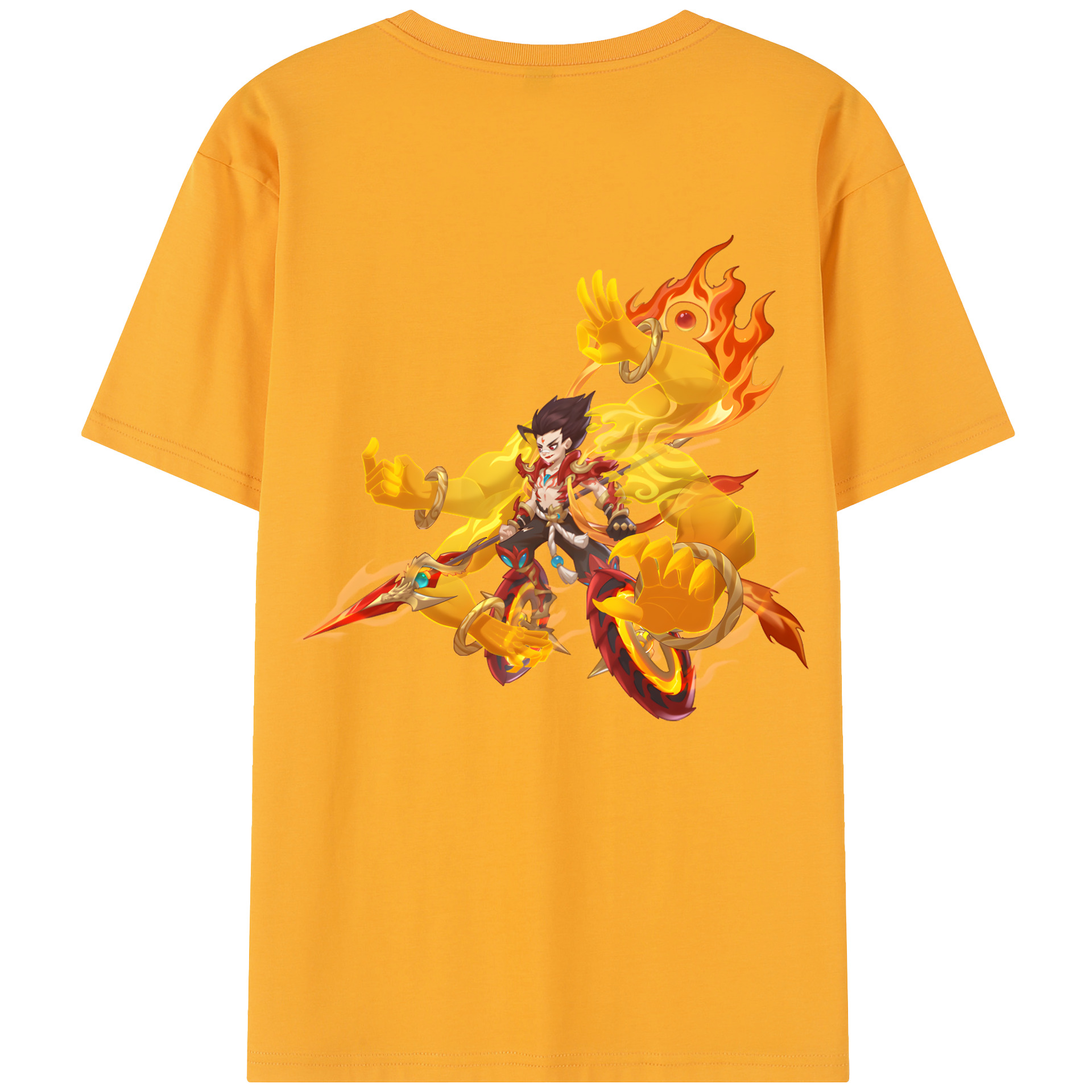 （画像用） Ne Zha 2 ナタ 魔童の大暴れ レディース半袖Tシャツ(バックプリント)
