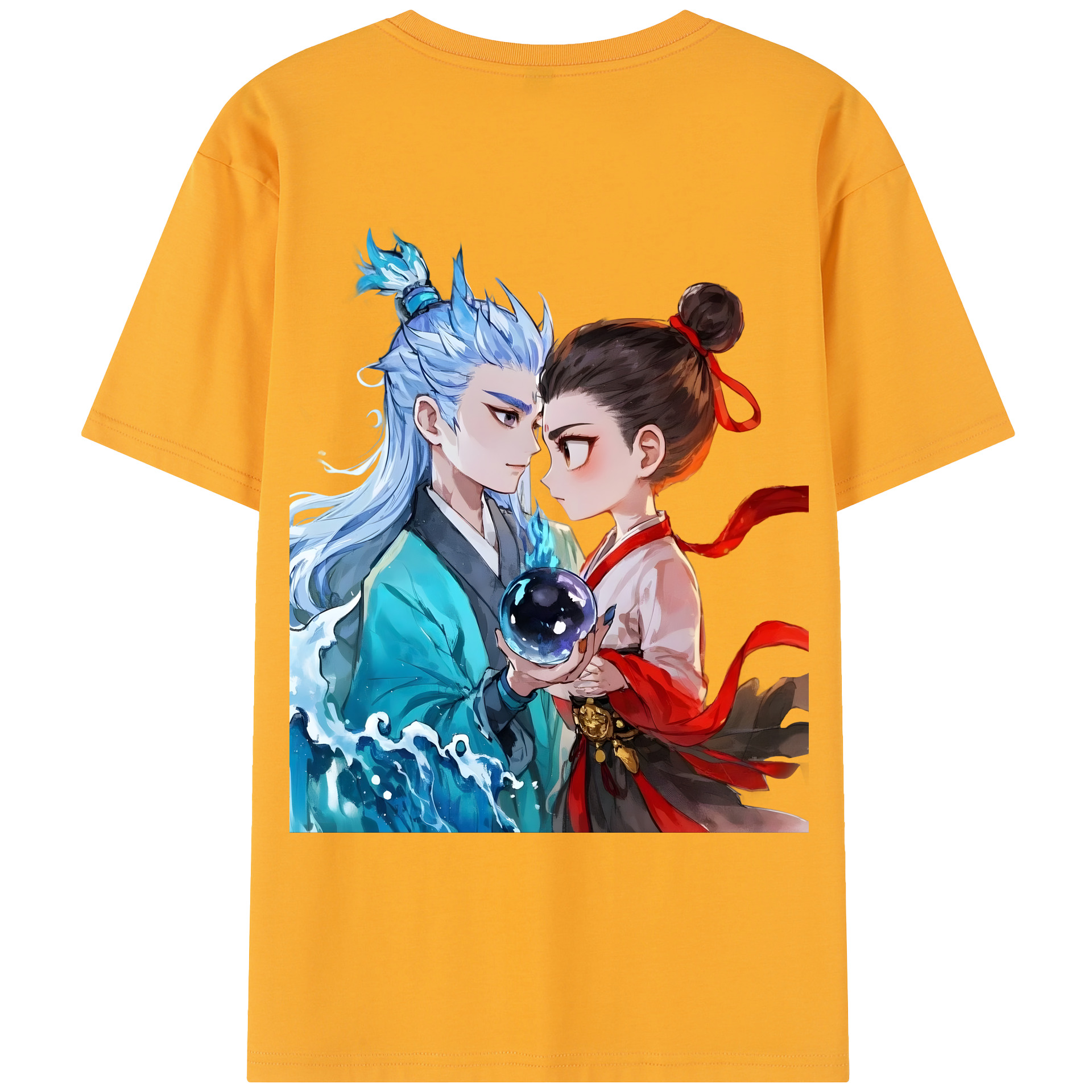 （画像用） Ne Zha 2 ナタ 魔童の大暴れ レディース半袖Tシャツ(バックプリント)