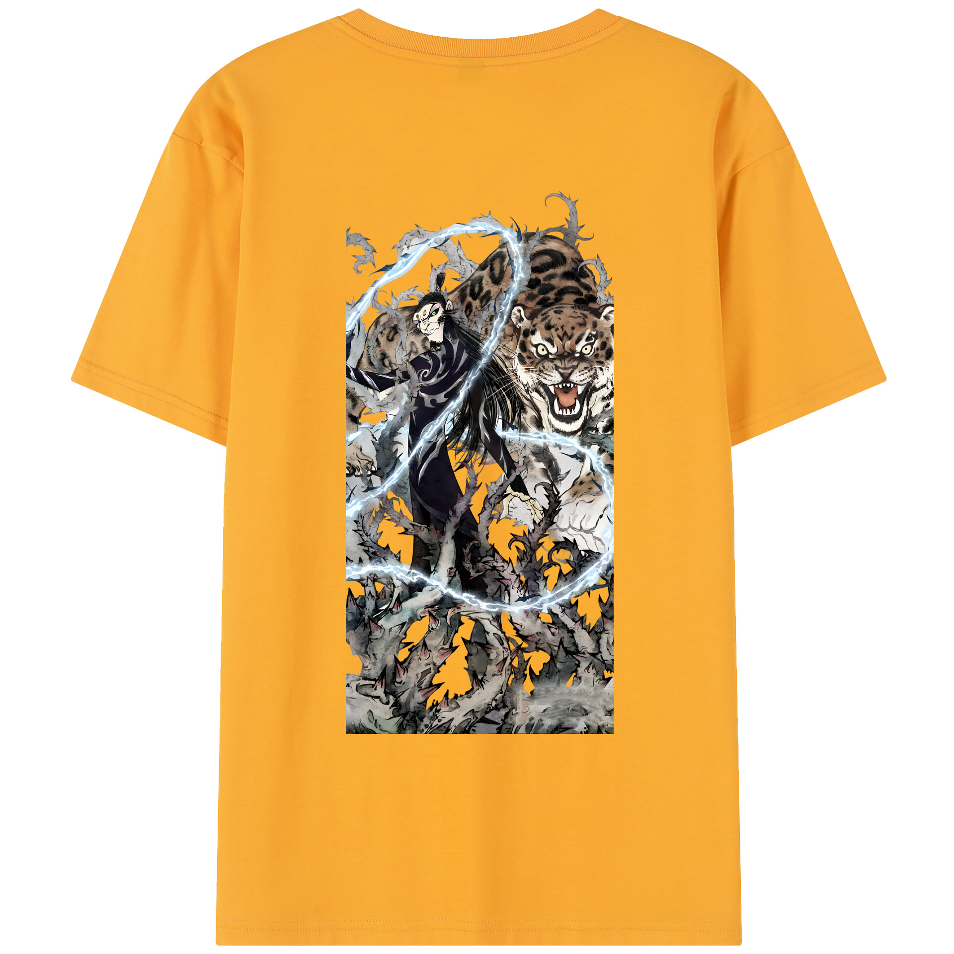 （画像用） Ne Zha 2 ナタ 魔童の大暴れ レディース半袖Tシャツ(バックプリント)