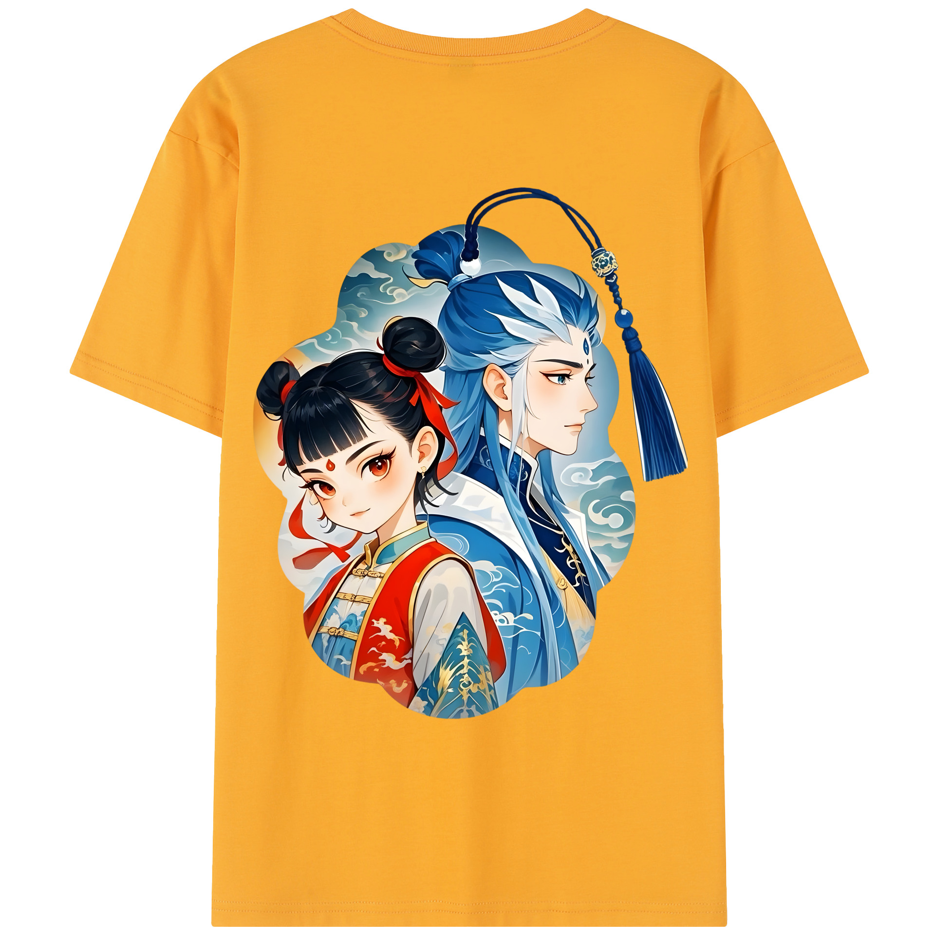 （画像用） Ne Zha 2 ナタ 魔童の大暴れ レディース半袖Tシャツ(バックプリント)