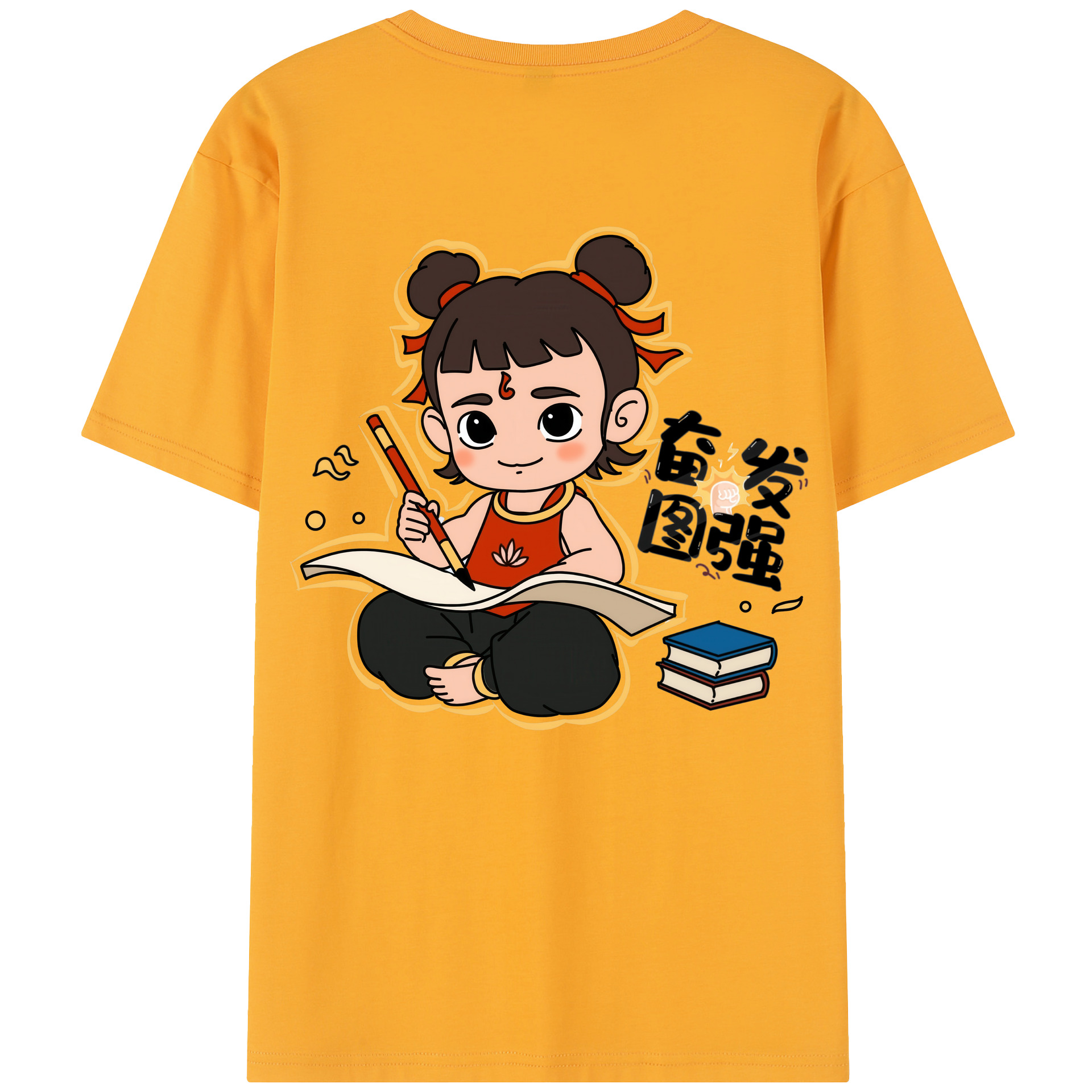 （画像用） Ne Zha 2 ナタ 魔童の大暴れ レディース半袖Tシャツ(バックプリント)
