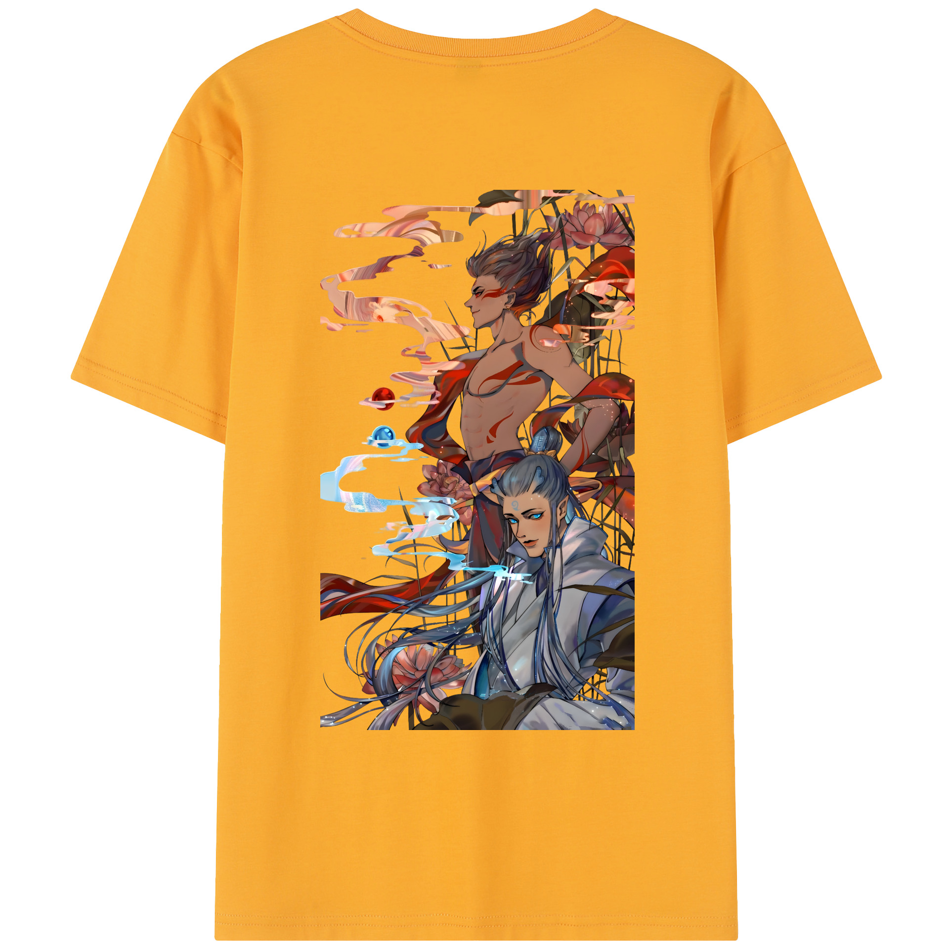（画像用） Ne Zha 2 ナタ 魔童の大暴れ レディース半袖Tシャツ(バックプリント)