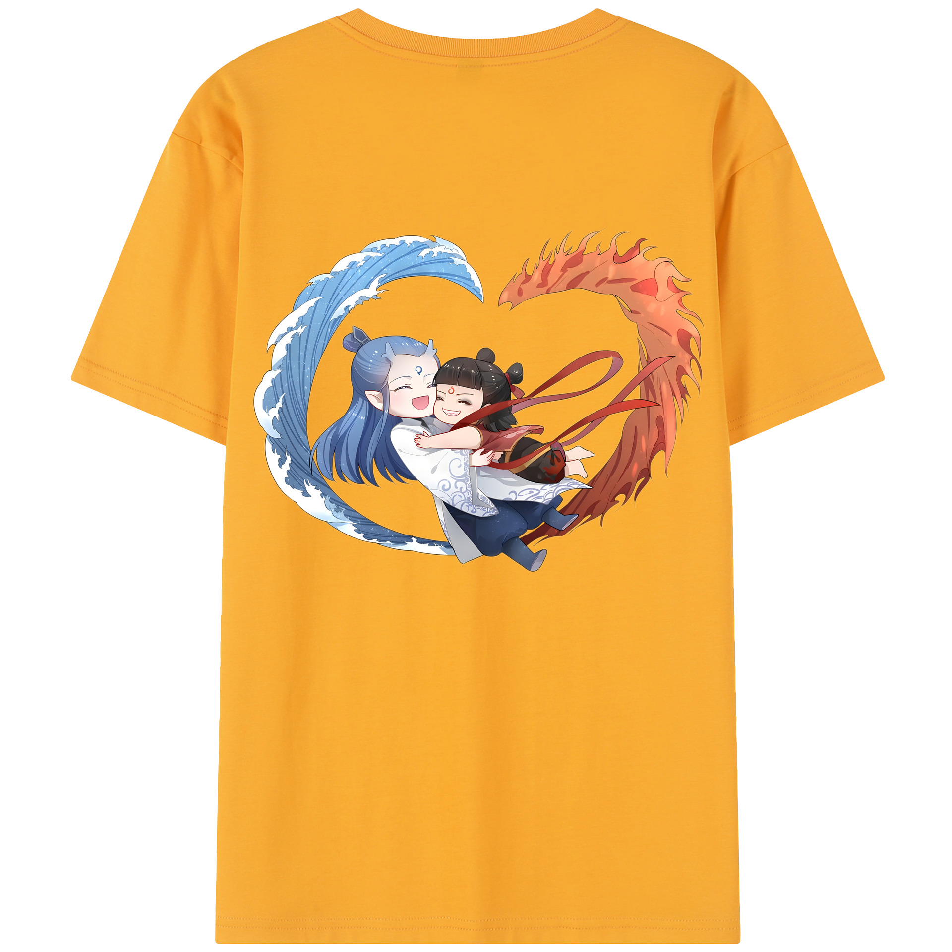 （画像用） Ne Zha 2 ナタ 魔童の大暴れ レディース半袖Tシャツ(バックプリント)