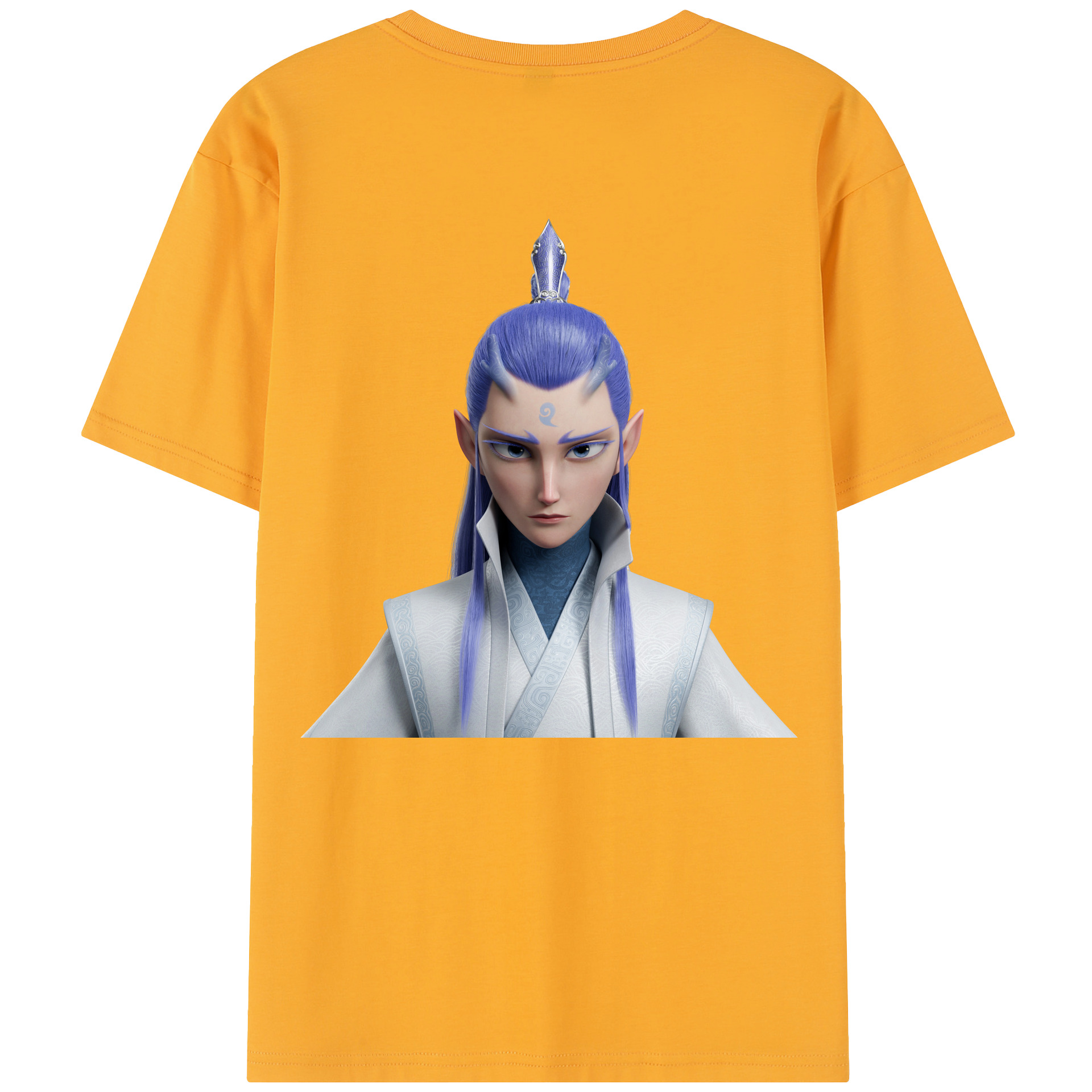 （画像用） Ne Zha 2 ナタ 魔童の大暴れ レディース半袖Tシャツ(バックプリント)