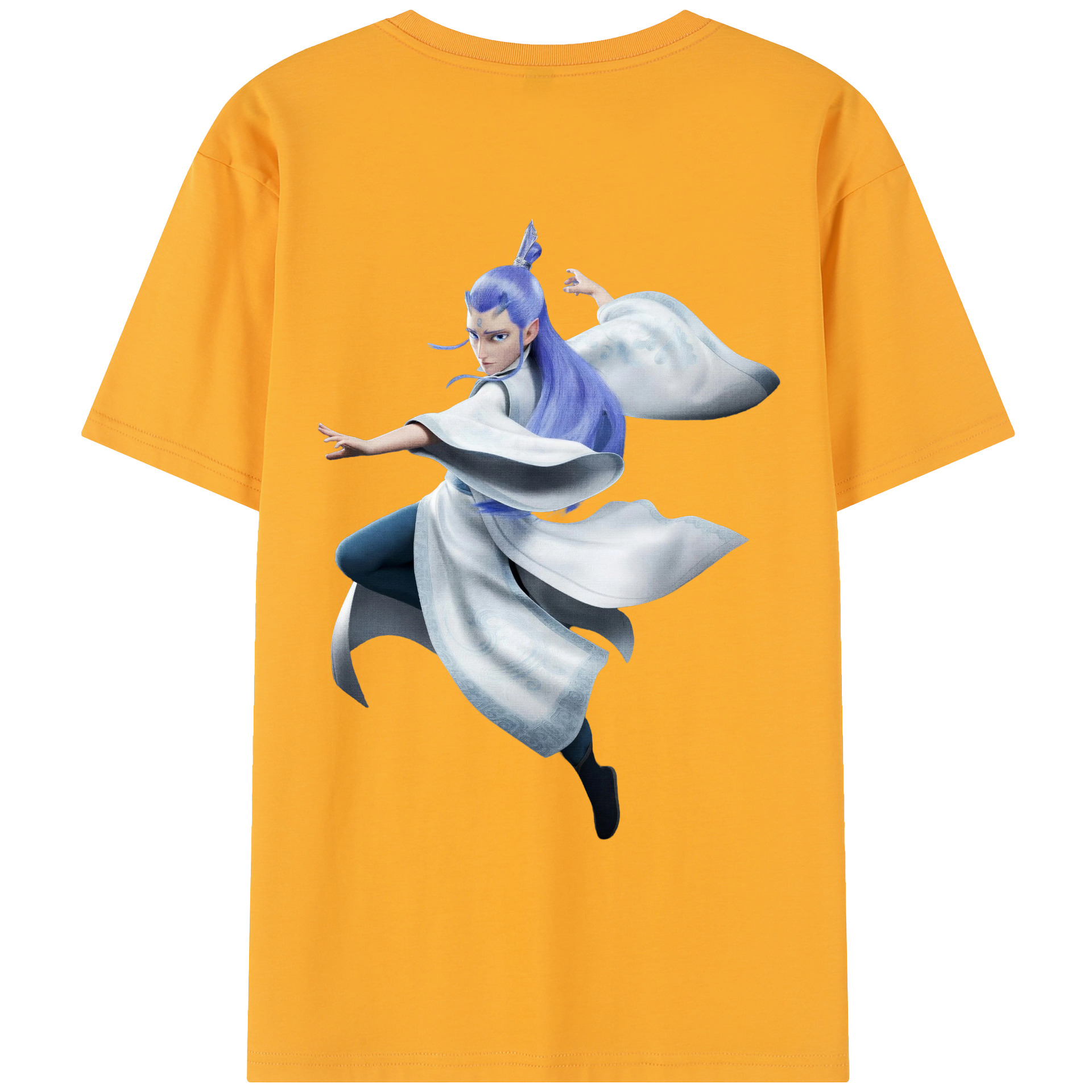 （画像用） Ne Zha 2 ナタ 魔童の大暴れ レディース半袖Tシャツ(バックプリント)