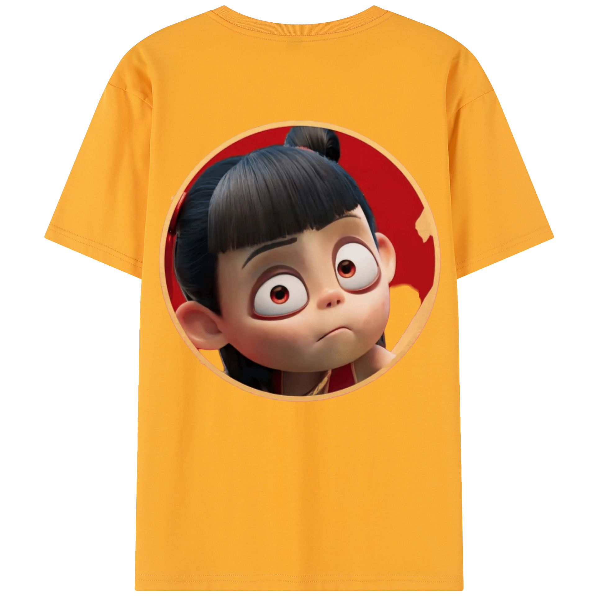 （画像用） Ne Zha 2 ナタ 魔童の大暴れ レディース半袖Tシャツ(バックプリント)