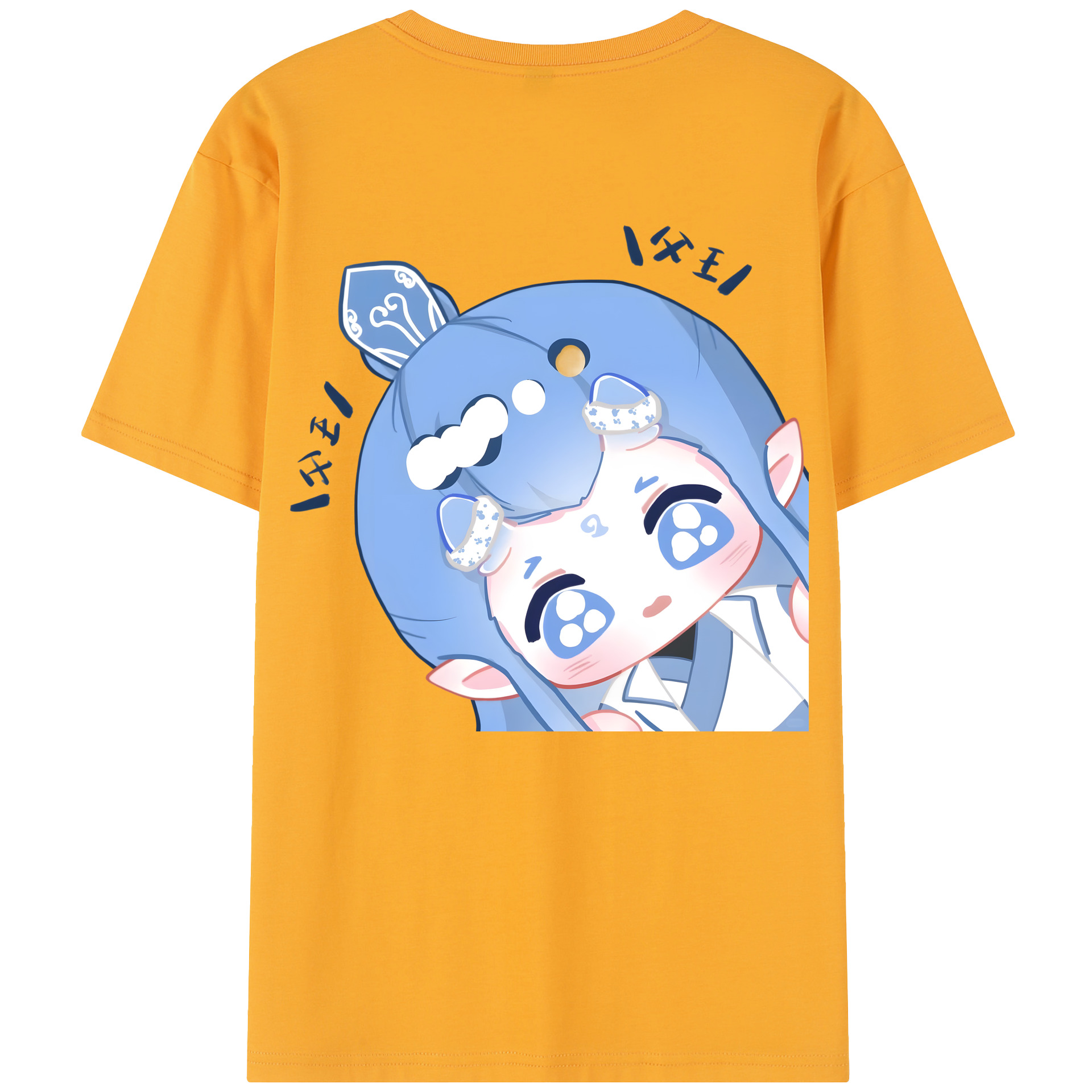 （画像用） Ne Zha 2 ナタ 魔童の大暴れ レディース半袖Tシャツ(バックプリント)