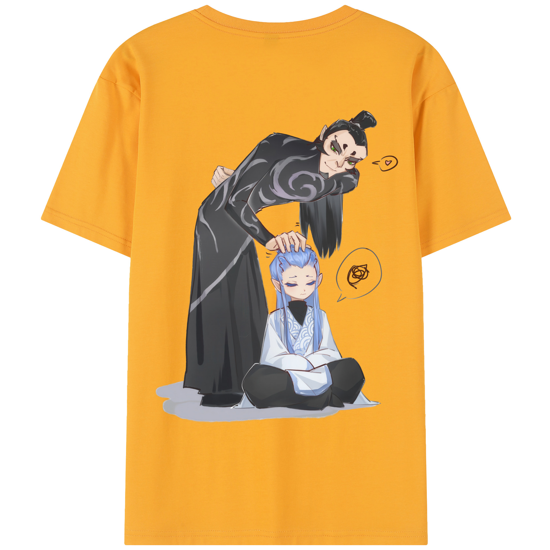 （画像用） Ne Zha 2 ナタ 魔童の大暴れ レディース半袖Tシャツ(バックプリント)