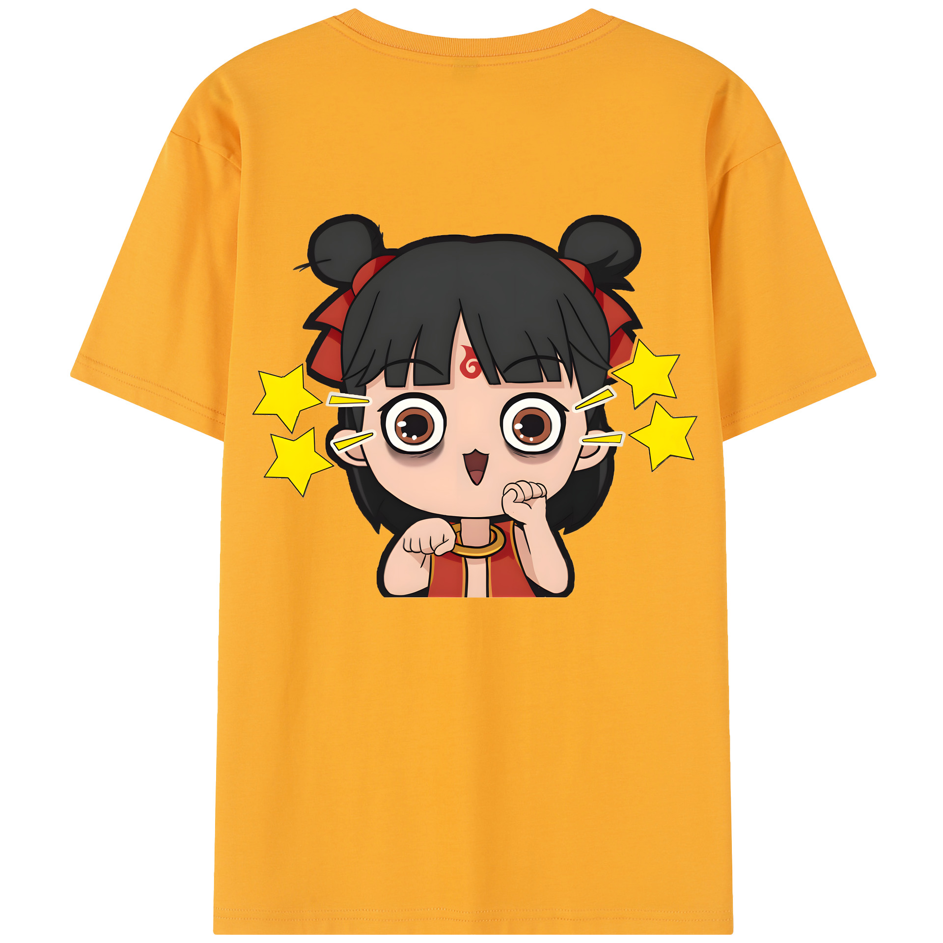 （画像用） Ne Zha 2 ナタ 魔童の大暴れ レディース半袖Tシャツ(バックプリント)