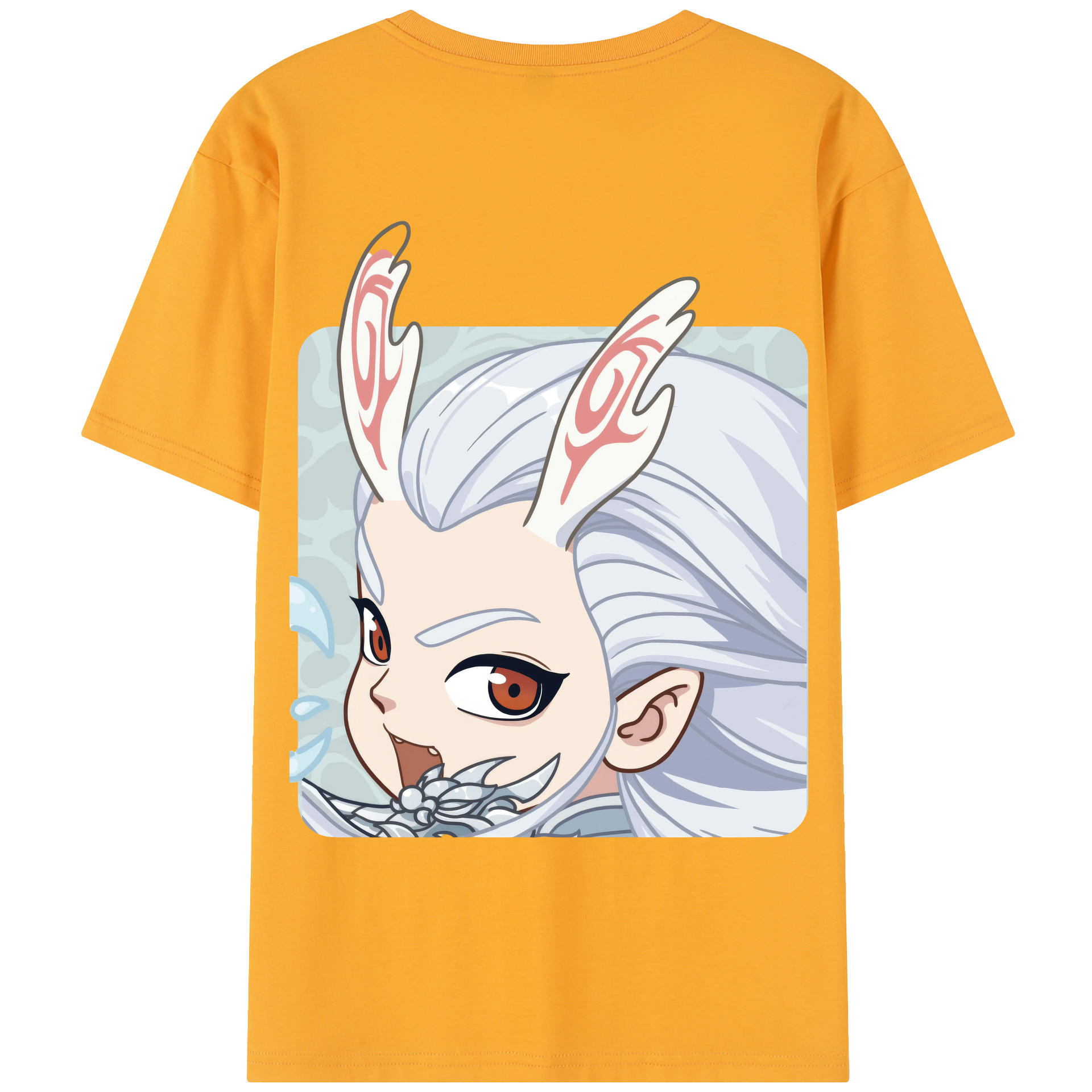 （画像用） Ne Zha 2 ナタ 魔童の大暴れ レディース半袖Tシャツ(バックプリント)