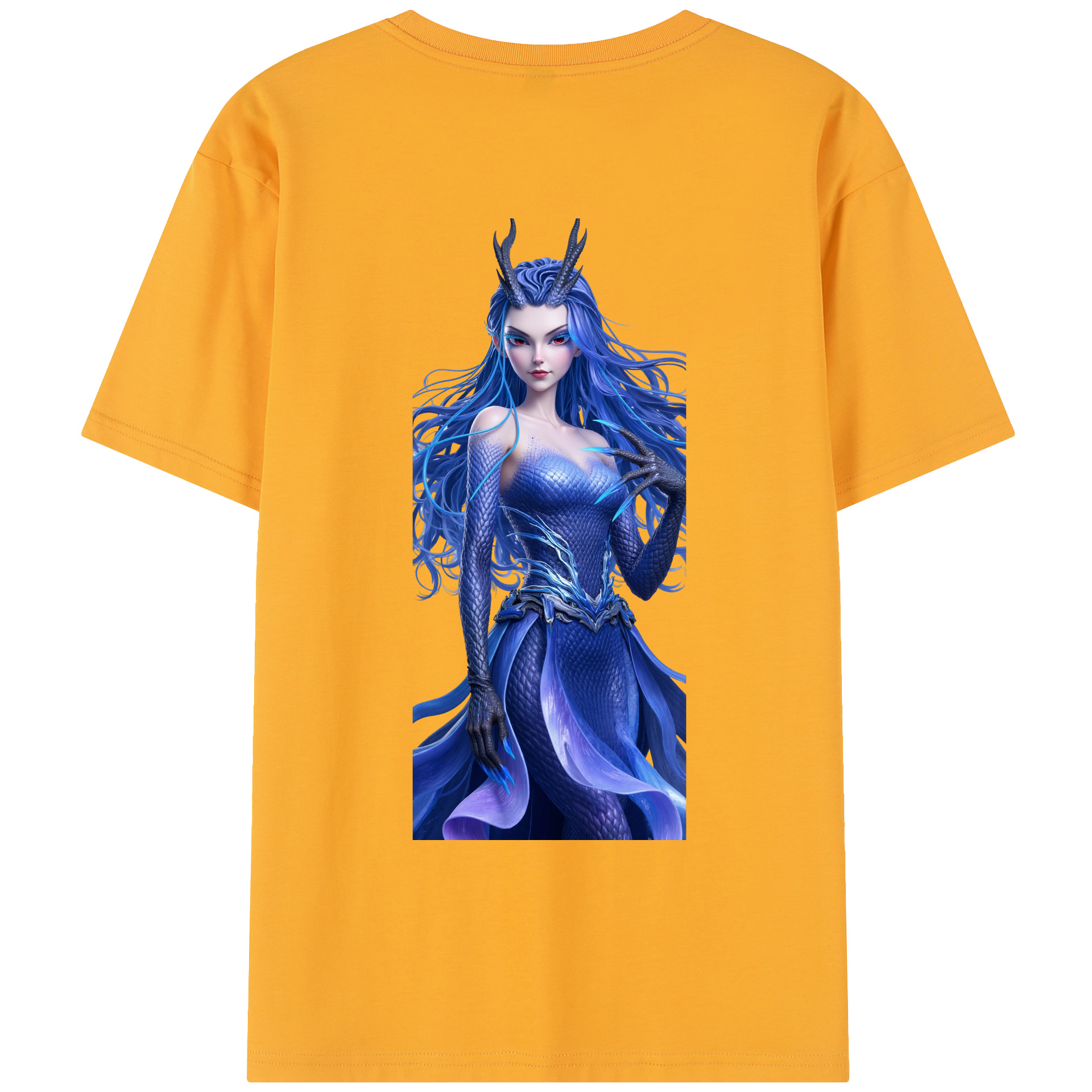（画像用） Ne Zha 2 ナタ 魔童の大暴れ レディース半袖Tシャツ(バックプリント)