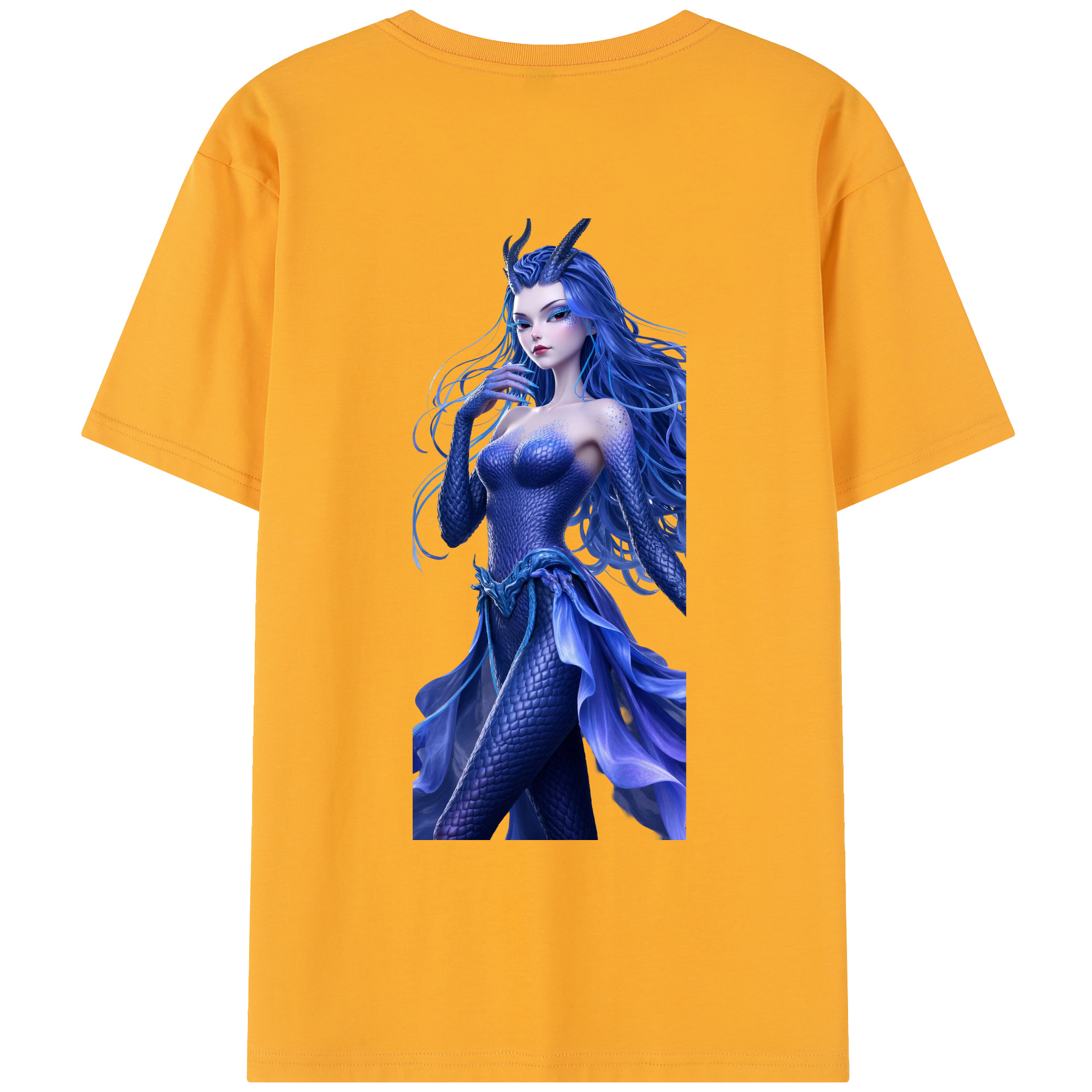 （画像用） Ne Zha 2 ナタ 魔童の大暴れ レディース半袖Tシャツ(バックプリント)