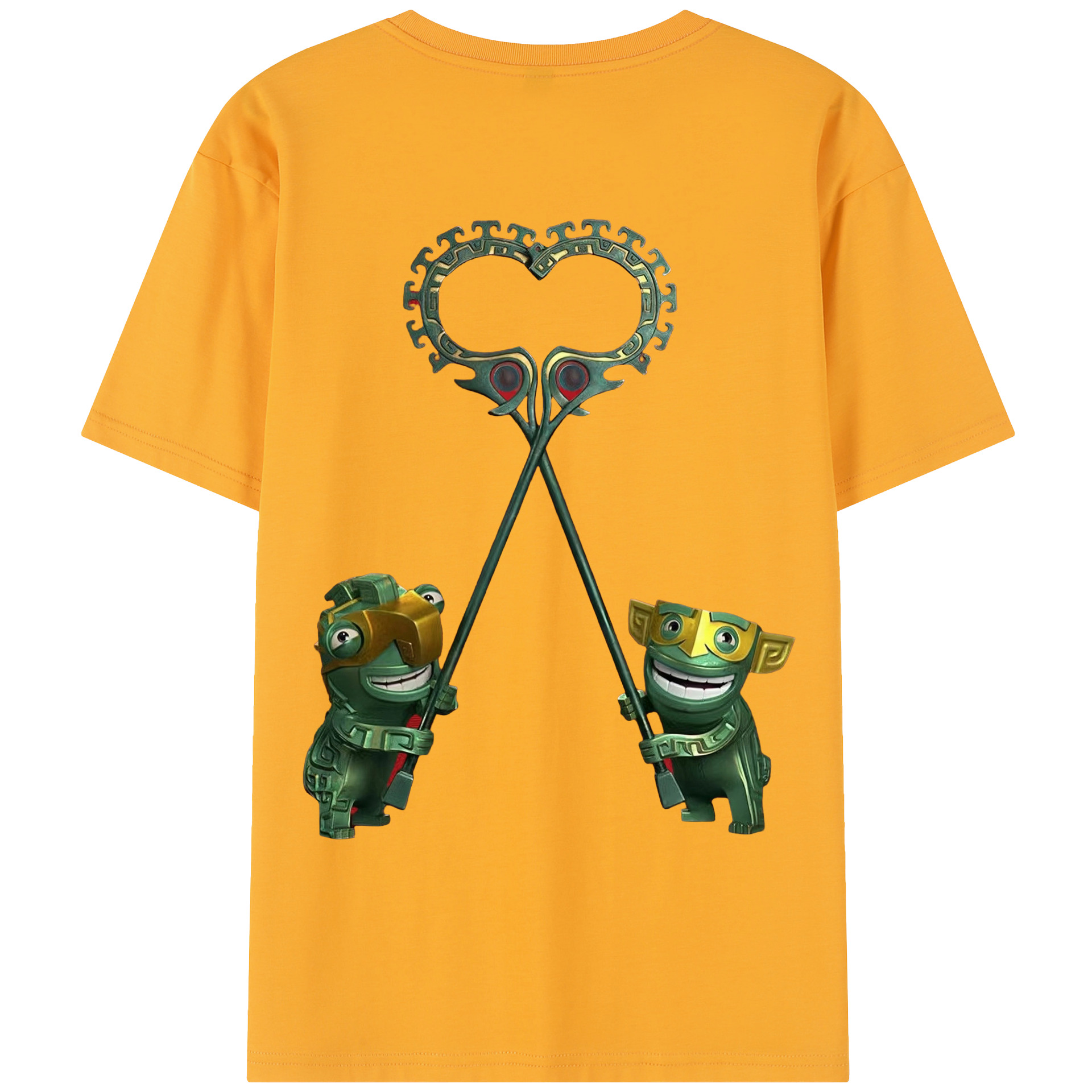（画像用） Ne Zha 2 ナタ 魔童の大暴れ レディース半袖Tシャツ(バックプリント)