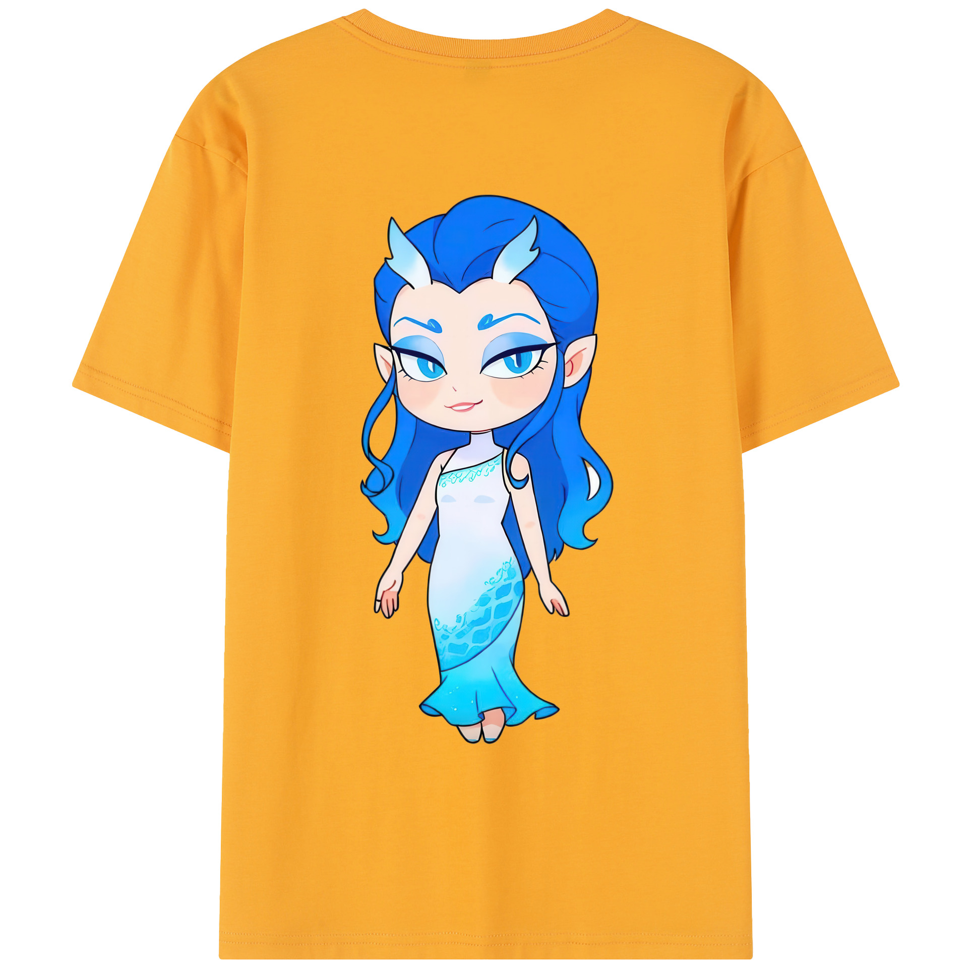 （画像用） Ne Zha 2 ナタ 魔童の大暴れ レディース半袖Tシャツ(バックプリント)