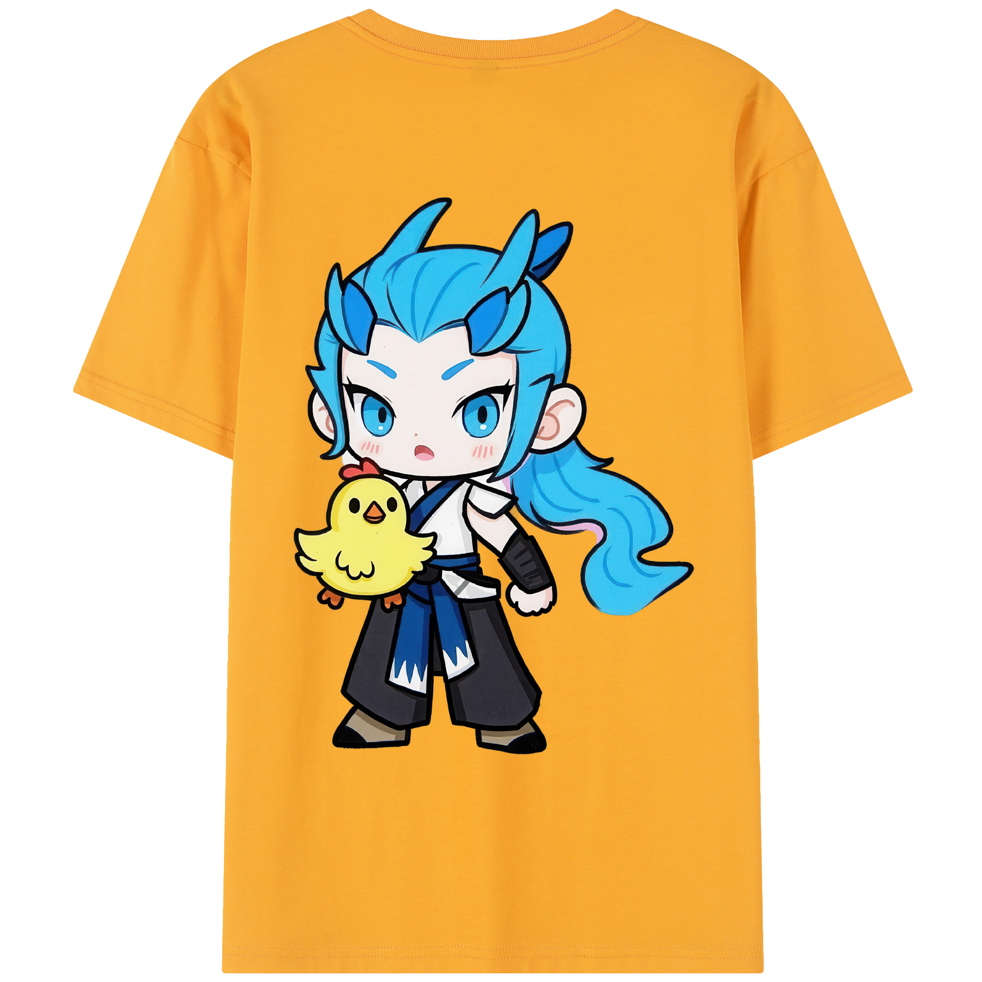 （画像用） Ne Zha 2 ナタ 魔童の大暴れ レディース半袖Tシャツ(バックプリント)