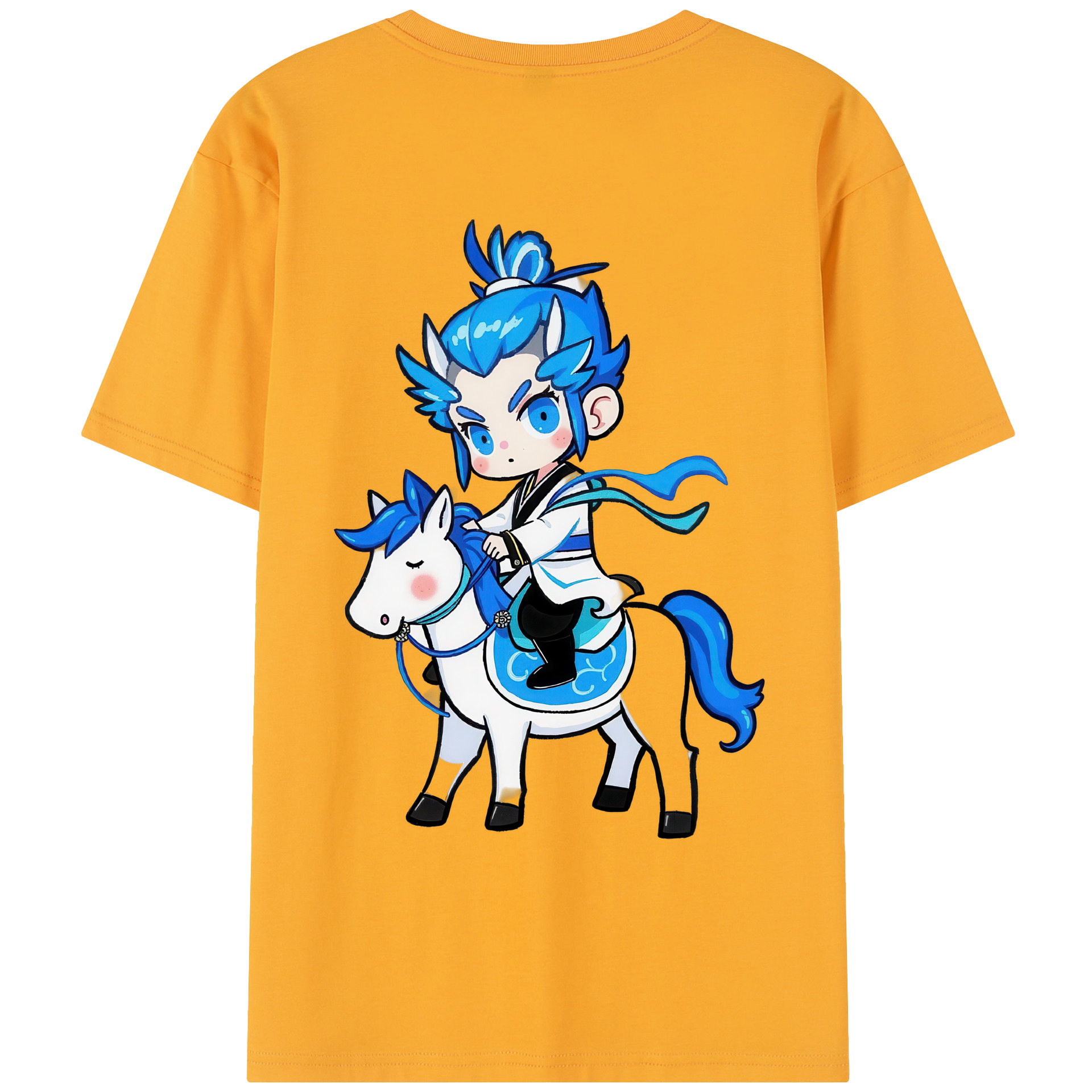 （画像用） Ne Zha 2 ナタ 魔童の大暴れ レディース半袖Tシャツ(バックプリント)