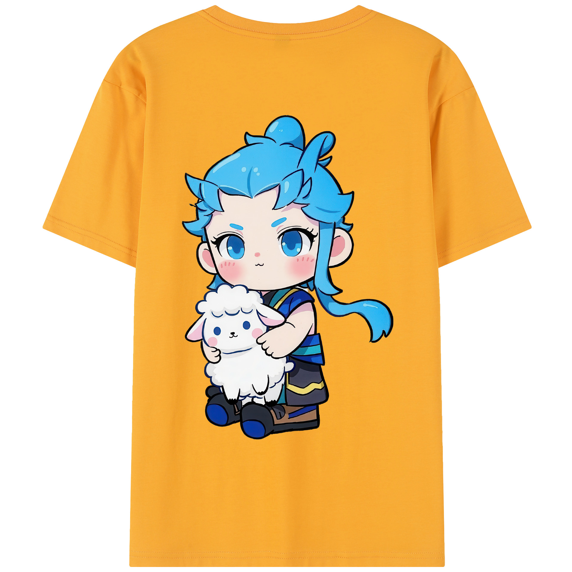 （画像用） Ne Zha 2 ナタ 魔童の大暴れ レディース半袖Tシャツ(バックプリント)